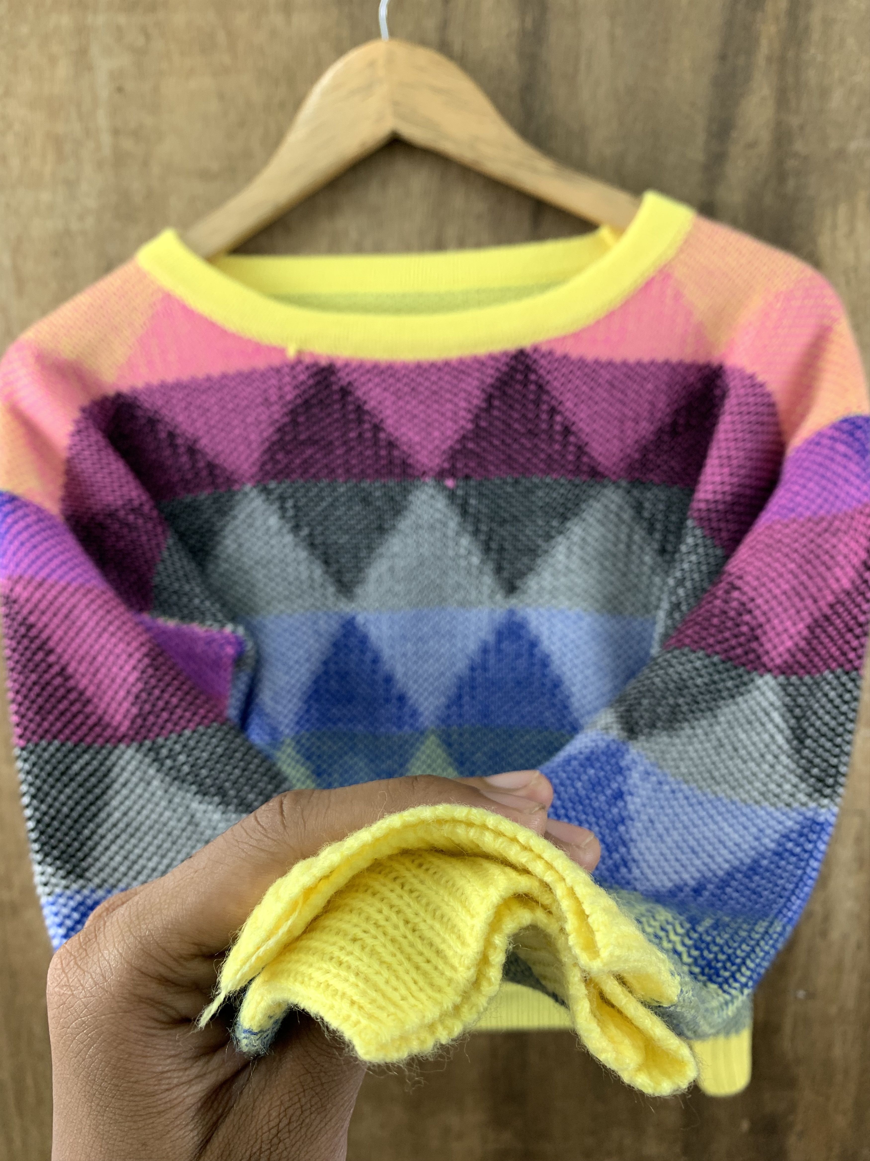 Japanese Brand CROP TOPS RAINBOW COLOUR DIAMOND STREETWEAR Size S / US 4 / IT 40 - 7 Thumbnail