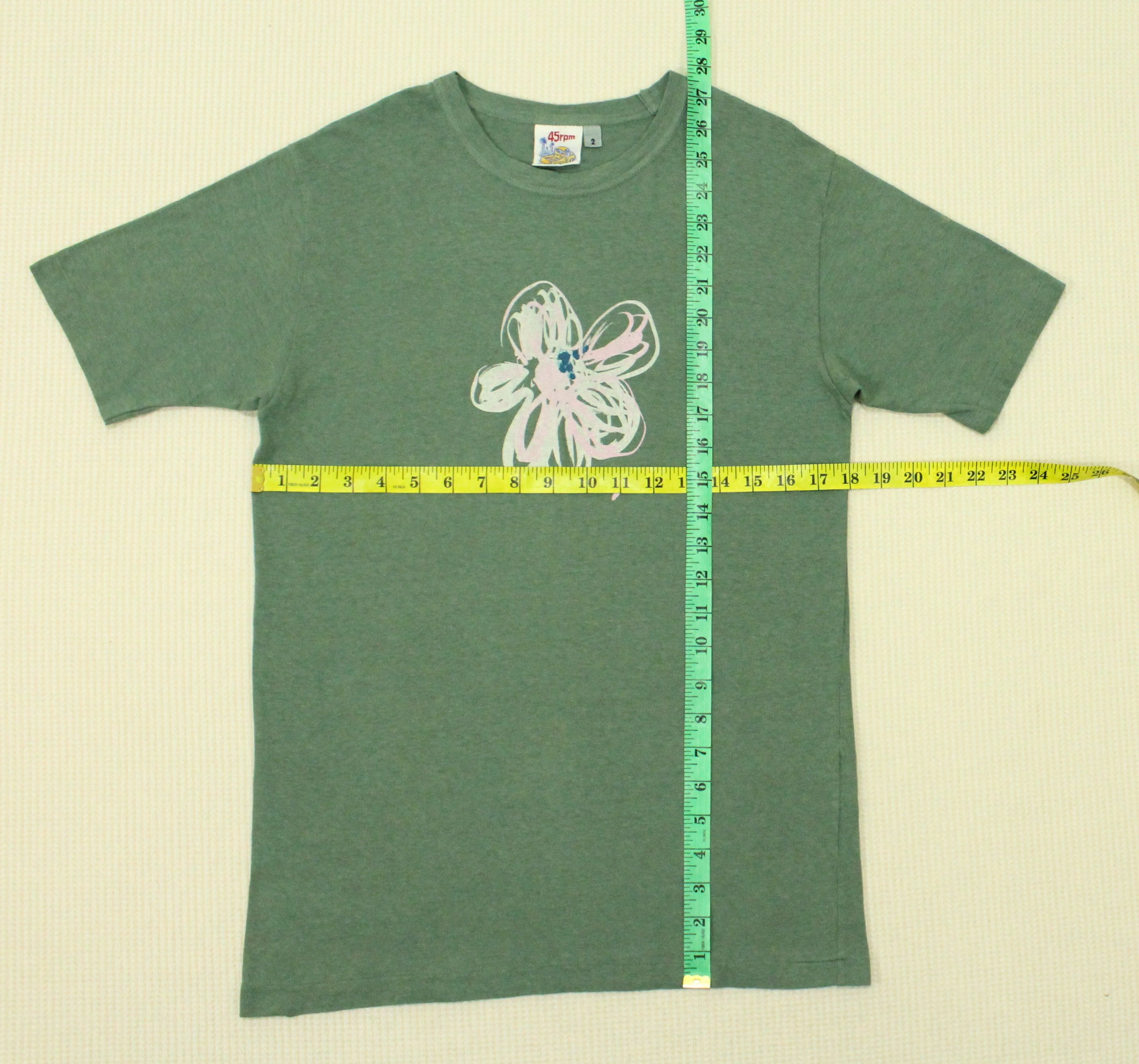 45rpm × Japanese Brand 45RPM T Shirt Flower Motif Art Size US S / EU 44-46 / 1 - 7 Thumbnail