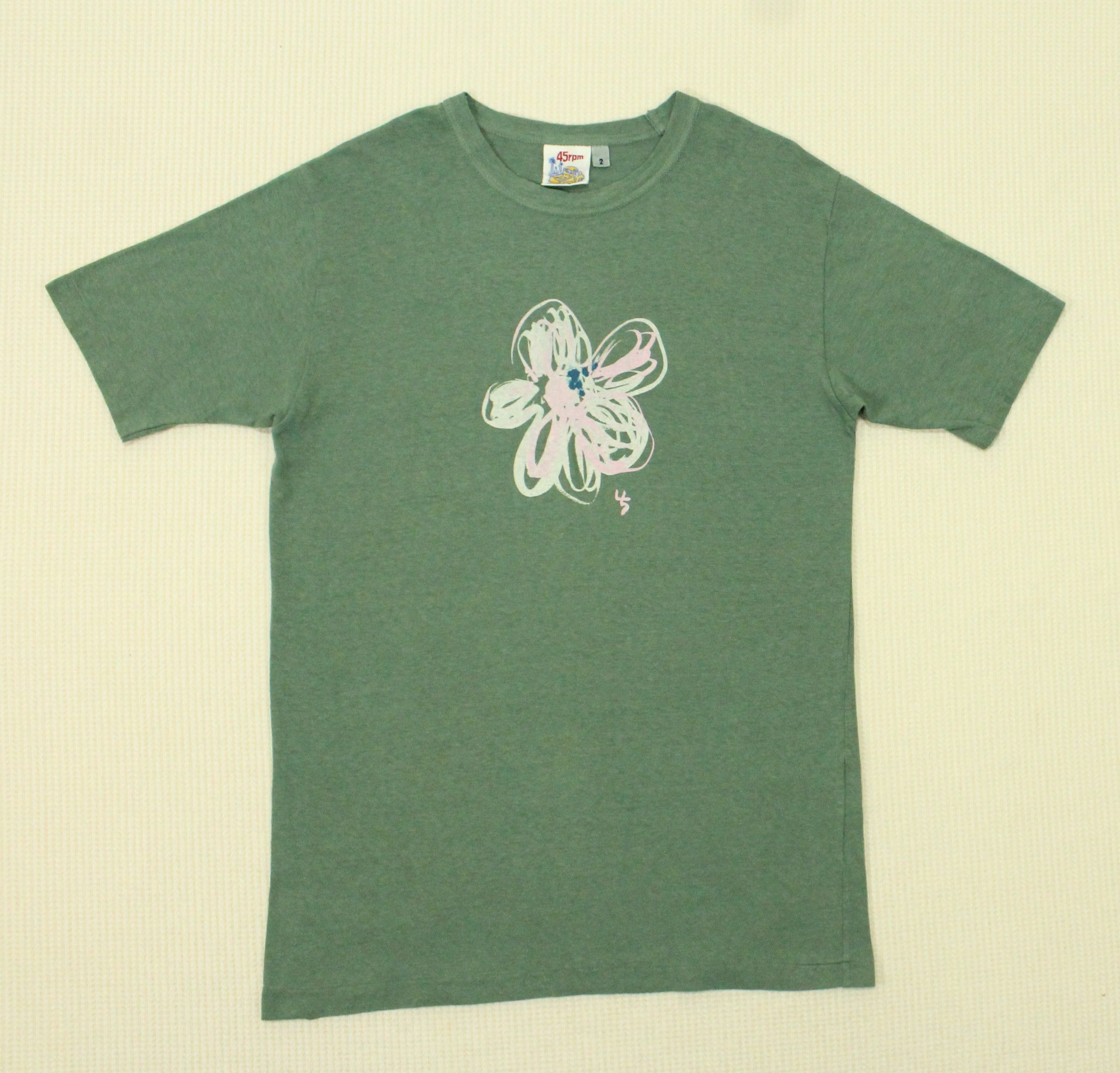 45rpm × Japanese Brand 45RPM T Shirt Flower Motif Art Size US S / EU 44-46 / 1 - 5 Thumbnail