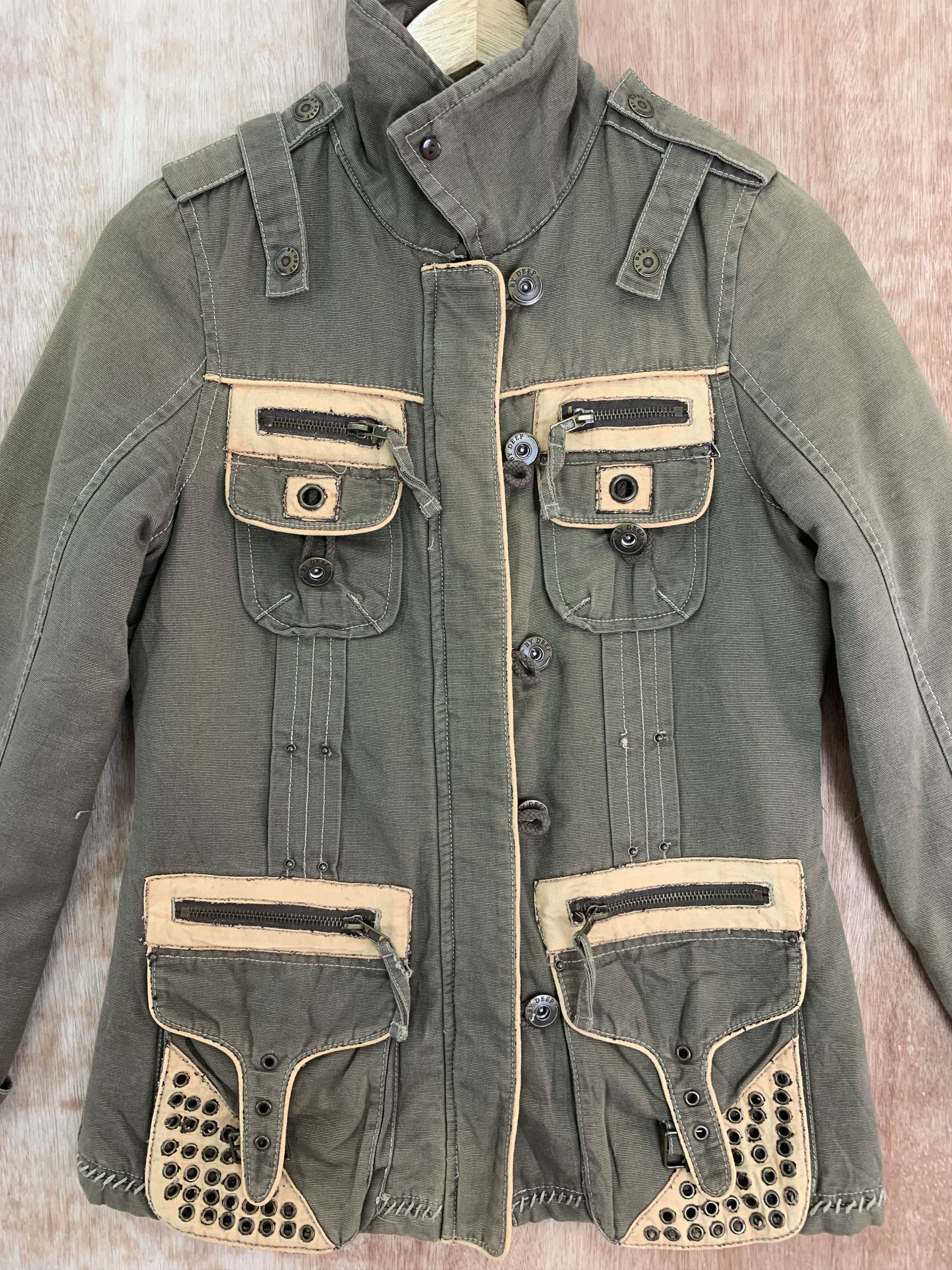 Japanese Brand By deep Light Jacket Multipocket Japanese Branded Vtg Brown Size US S / EU 44-46 / 1 - 2 Thumbnail