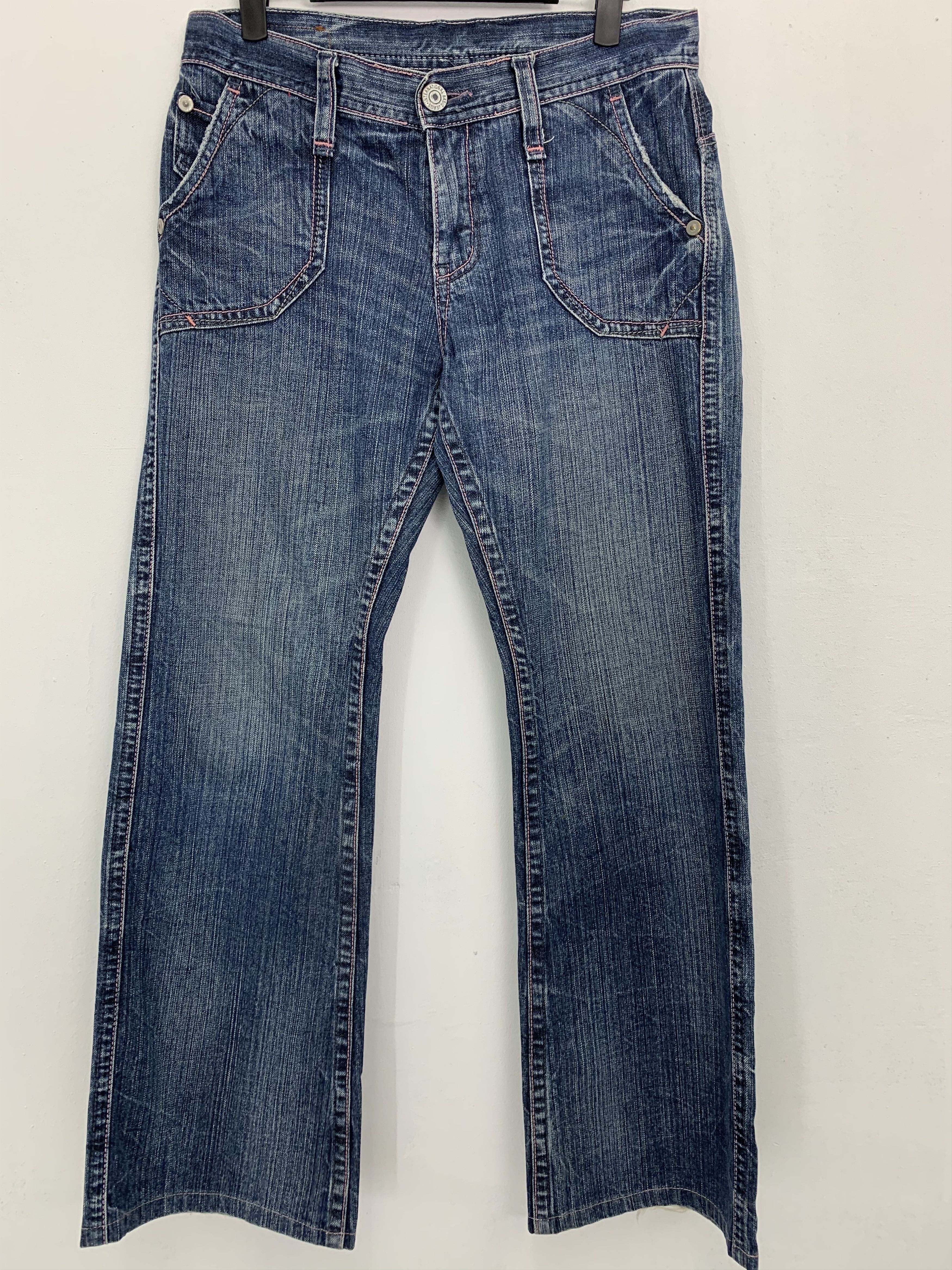 If Six Was Nine Denim Jeans Streetwear Buckle Belt Vintage Size US 29 - 1 Thumbnail