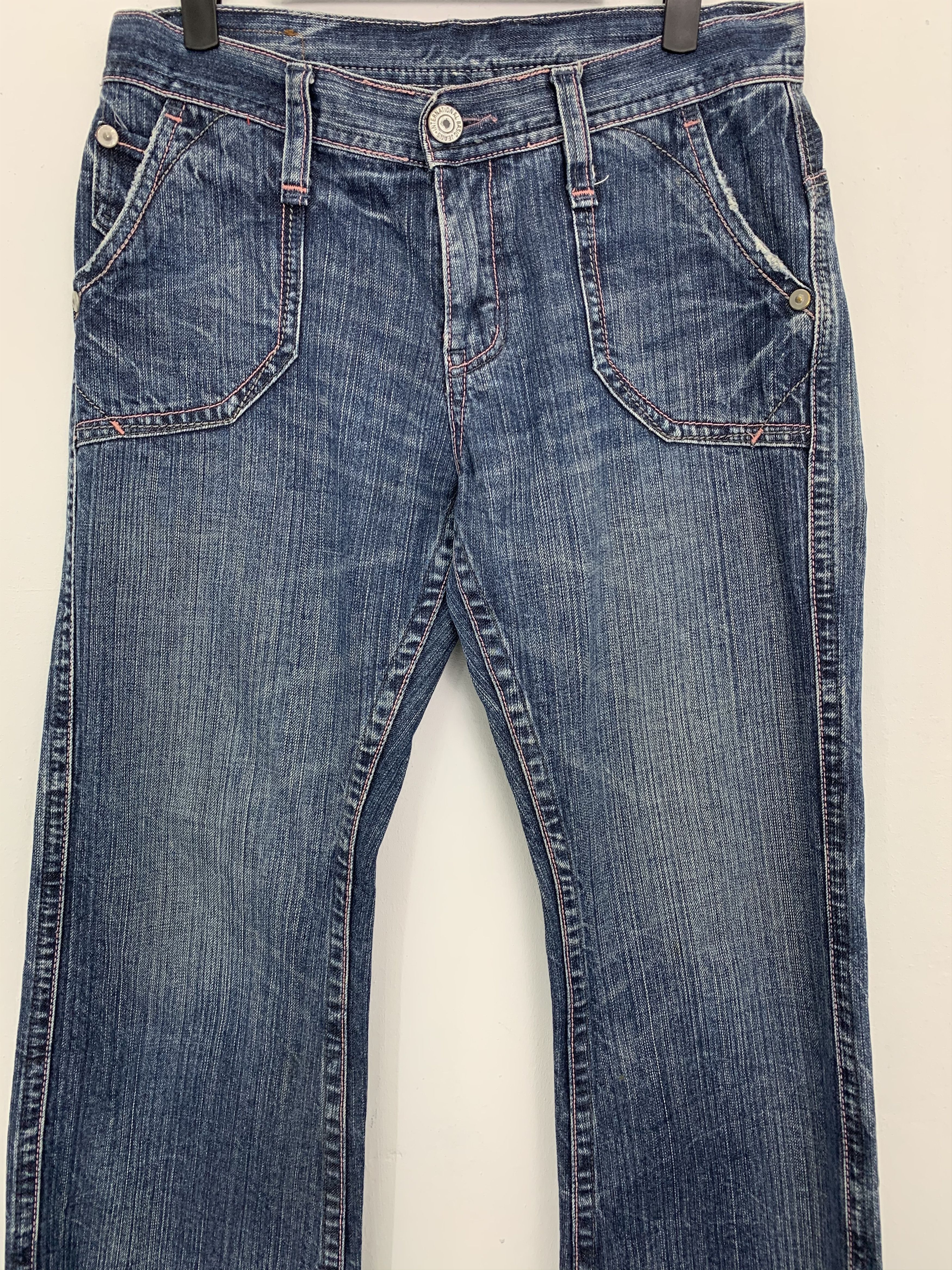 If Six Was Nine Denim Jeans Streetwear Buckle Belt Vintage Size US 29 - 2 Thumbnail