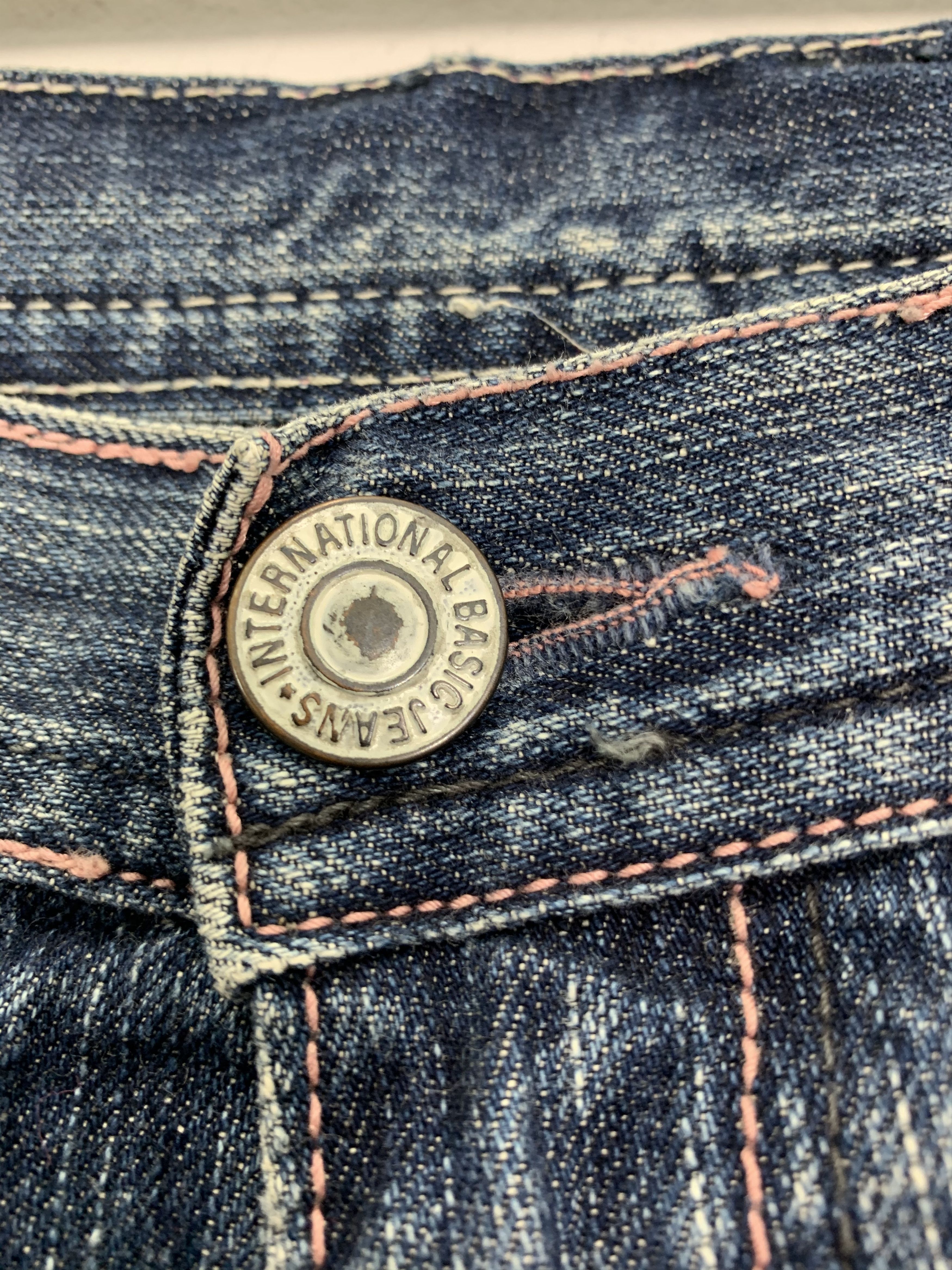 If Six Was Nine Denim Jeans Streetwear Buckle Belt Vintage Size US 29 - 8 Thumbnail