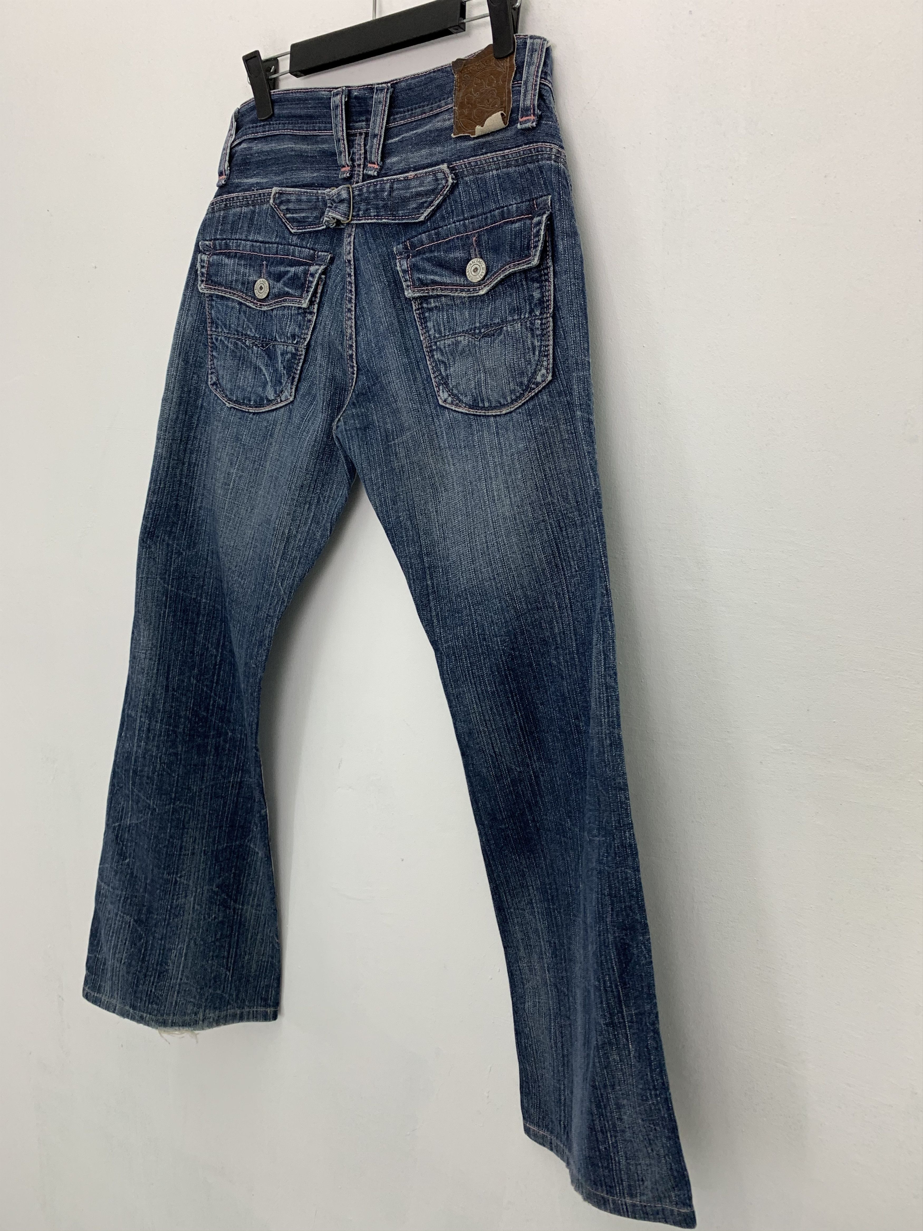 If Six Was Nine Denim Jeans Streetwear Buckle Belt Vintage Size US 29 - 15 Thumbnail