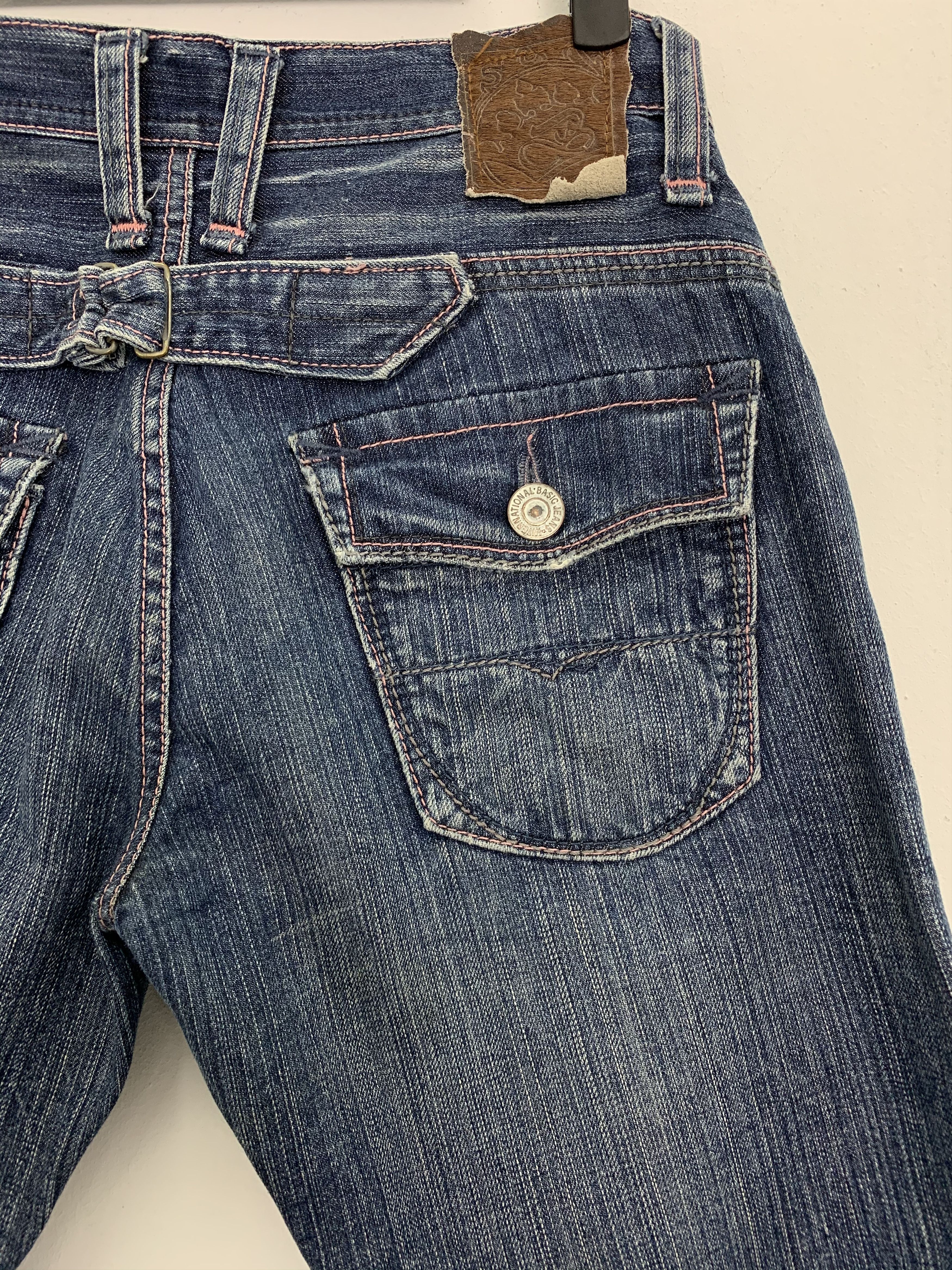 If Six Was Nine Denim Jeans Streetwear Buckle Belt Vintage Size US 29 - 12 Thumbnail
