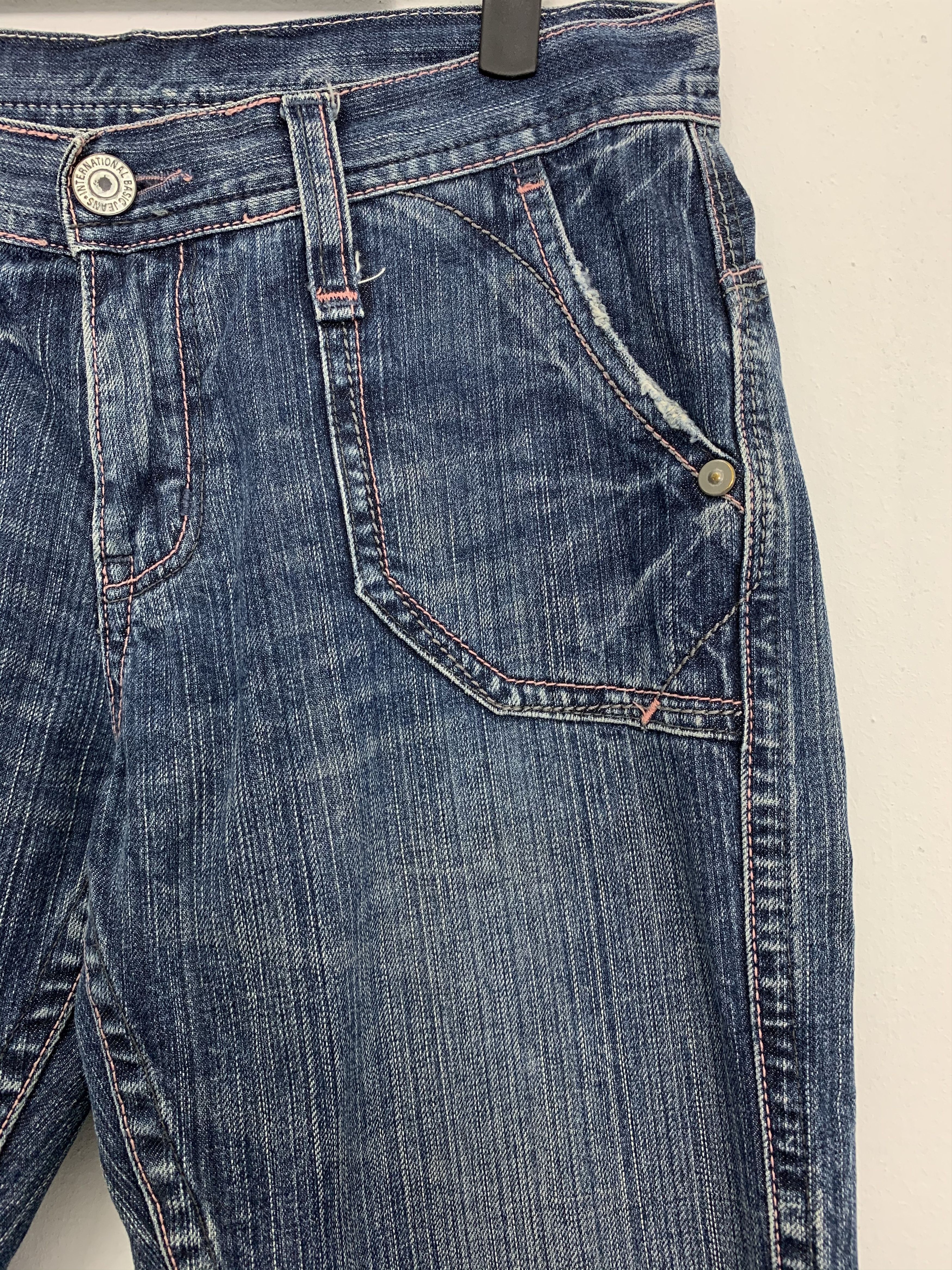 If Six Was Nine Denim Jeans Streetwear Buckle Belt Vintage Size US 29 - 4 Thumbnail