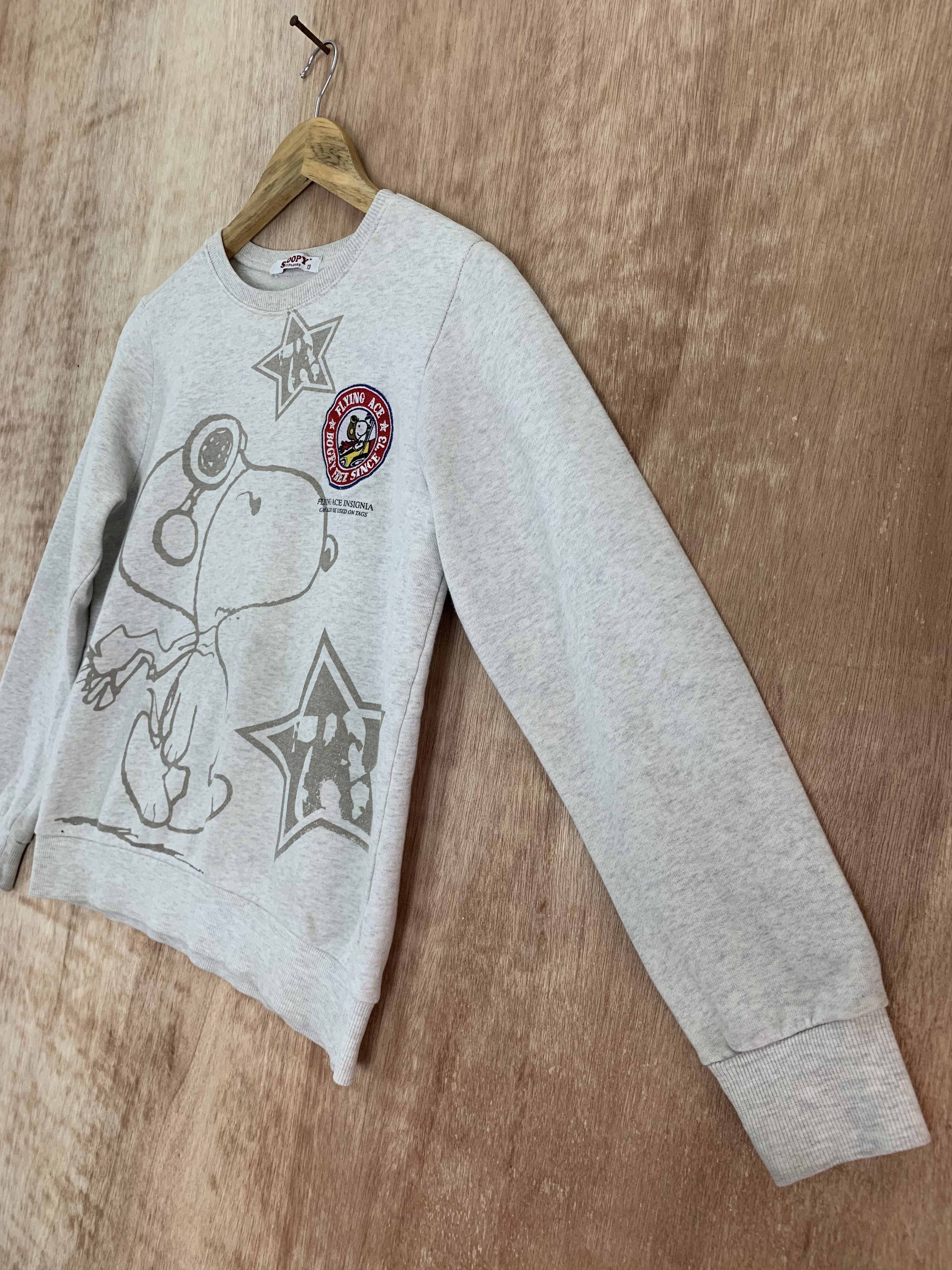 Cartoon Network Sweatshirts Peanuts Snoopy Big Logo Grey Japanese Branded Size US S / EU 44-46 / 1 - 6 Thumbnail