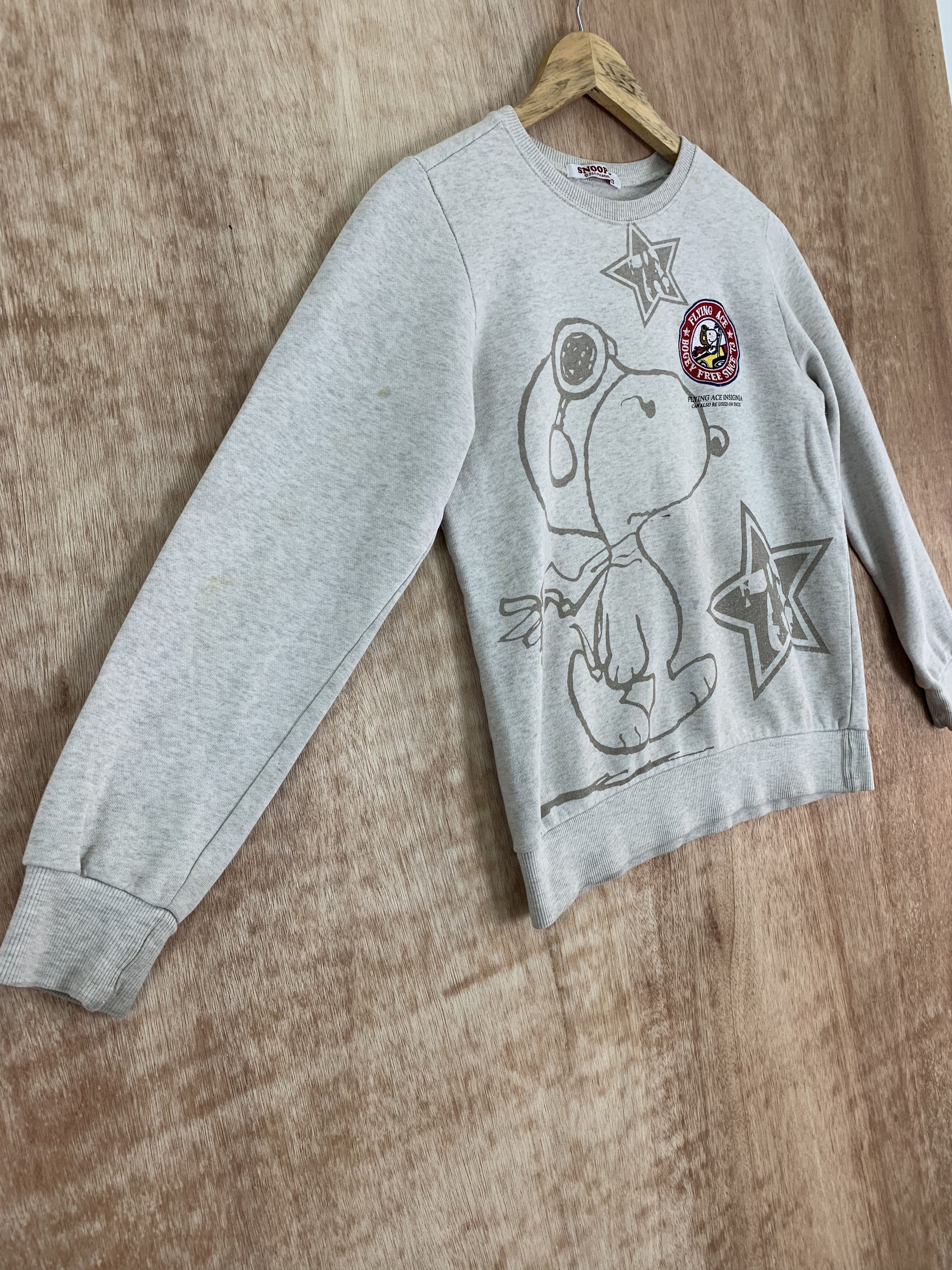 Cartoon Network Sweatshirts Peanuts Snoopy Big Logo Grey Japanese Branded Size US S / EU 44-46 / 1 - 4 Thumbnail