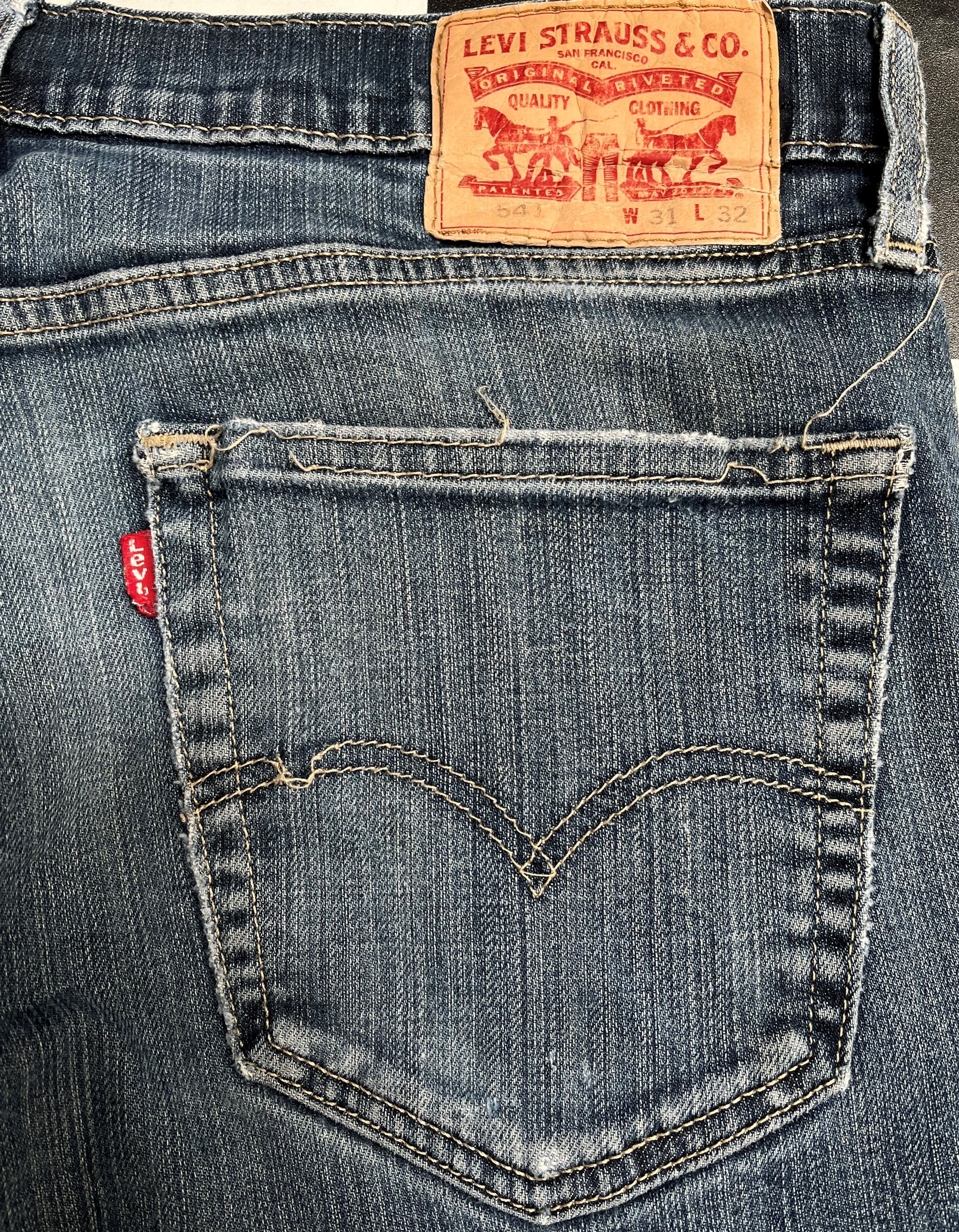 Levi's × Vintage Levis Distressed Denim Slim Jeans L156 Size US 32 / EU 48 - 12 Thumbnail