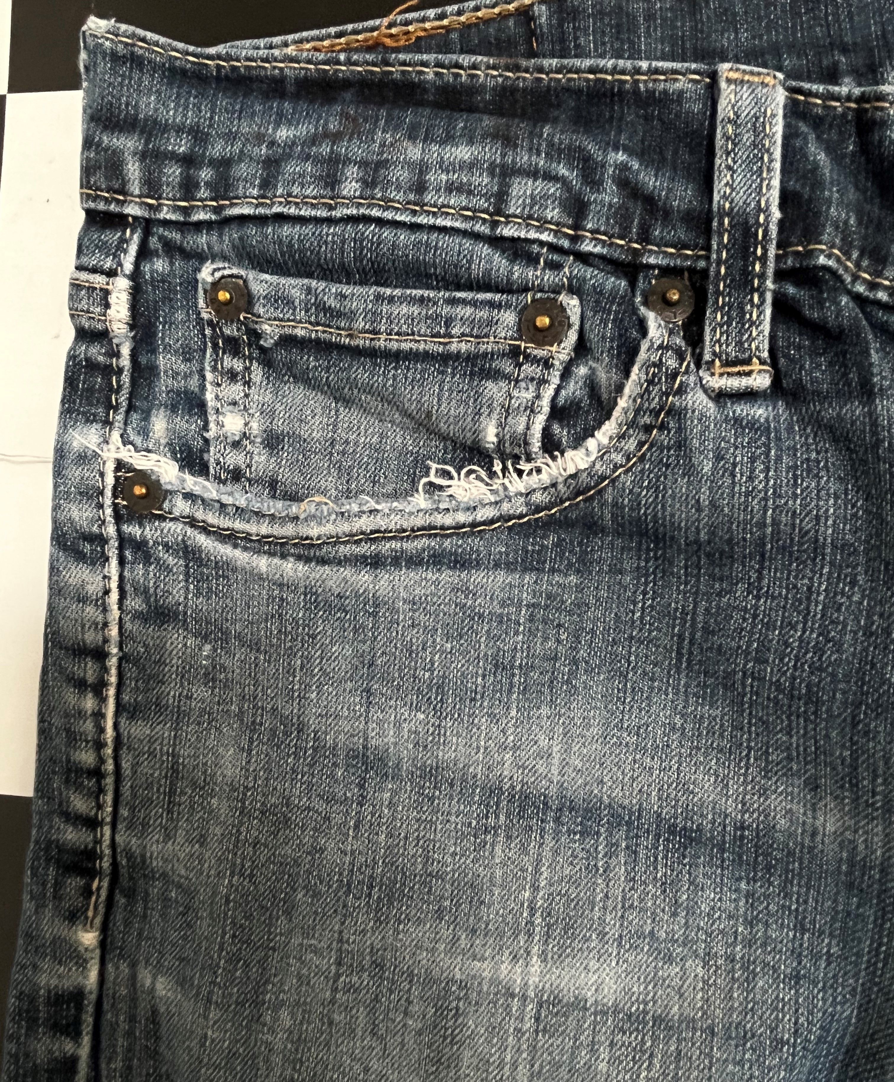 Levi's × Vintage Levis Distressed Denim Slim Jeans L156 Size US 32 / EU 48 - 5 Thumbnail