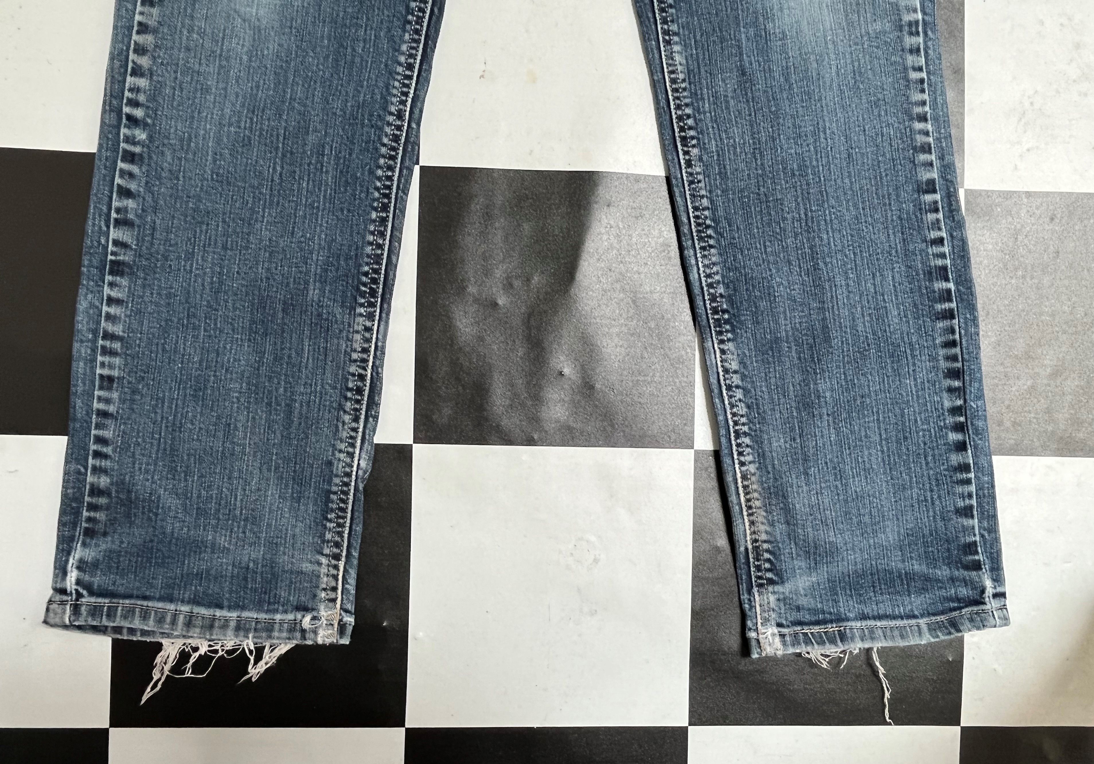 Levi's × Vintage Levis Distressed Denim Slim Jeans L156 Size US 32 / EU 48 - 8 Thumbnail