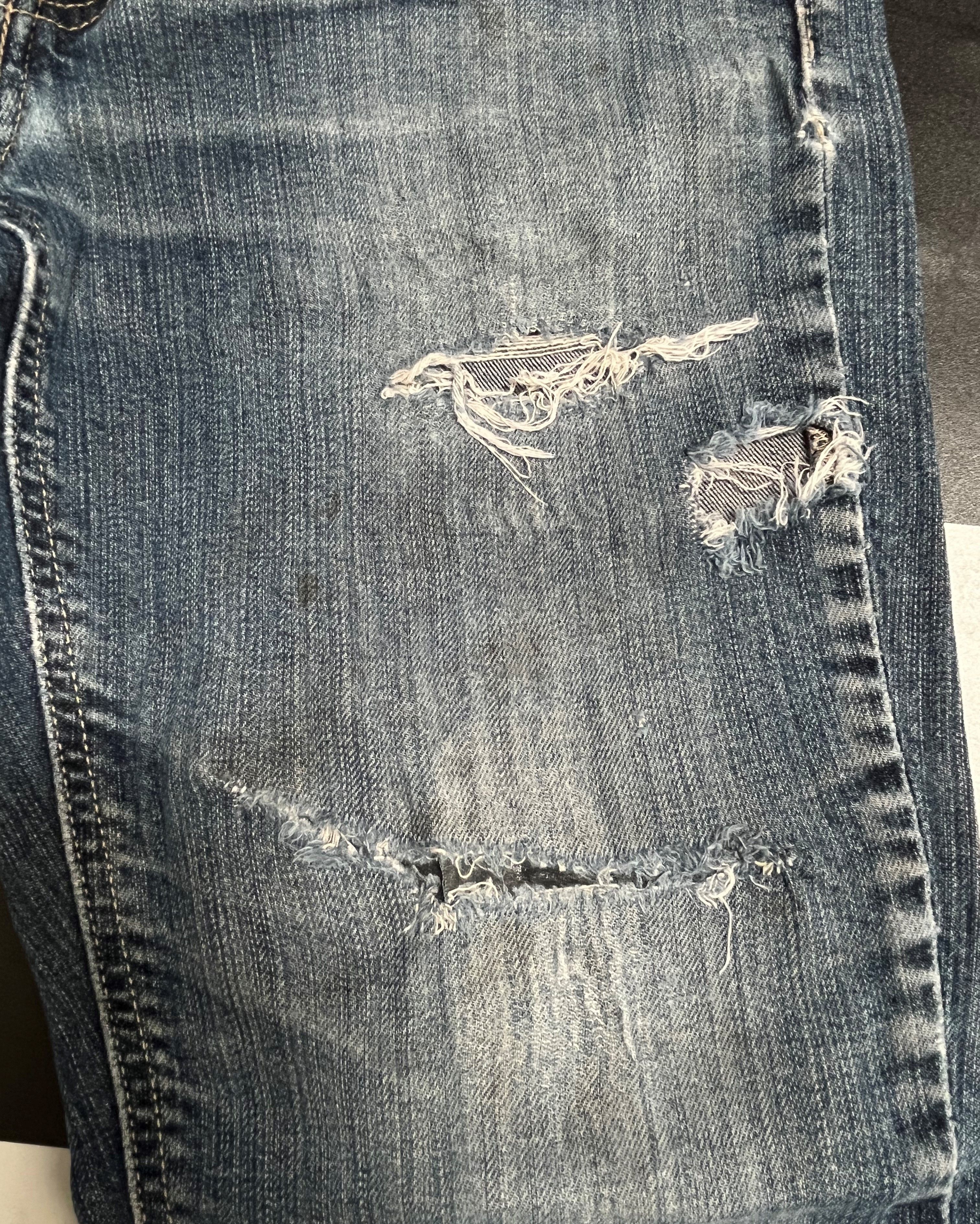 Levi's × Vintage Levis Distressed Denim Slim Jeans L156 Size US 32 / EU 48 - 13 Thumbnail