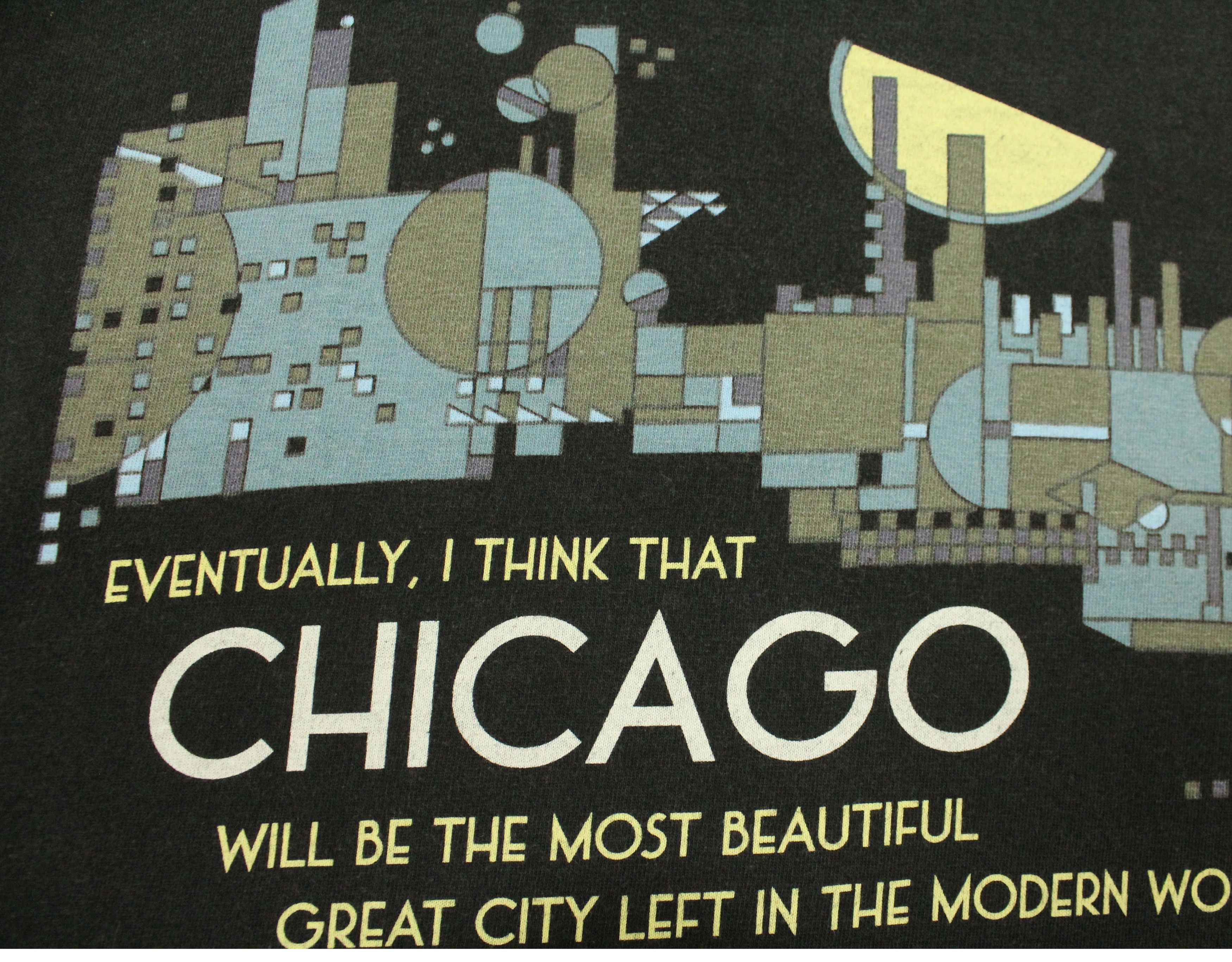 Vintage Frank Lloyd Wright T Shirt Chicago Geometrical Design Size US L / EU 52-54 / 3 - 5 Thumbnail