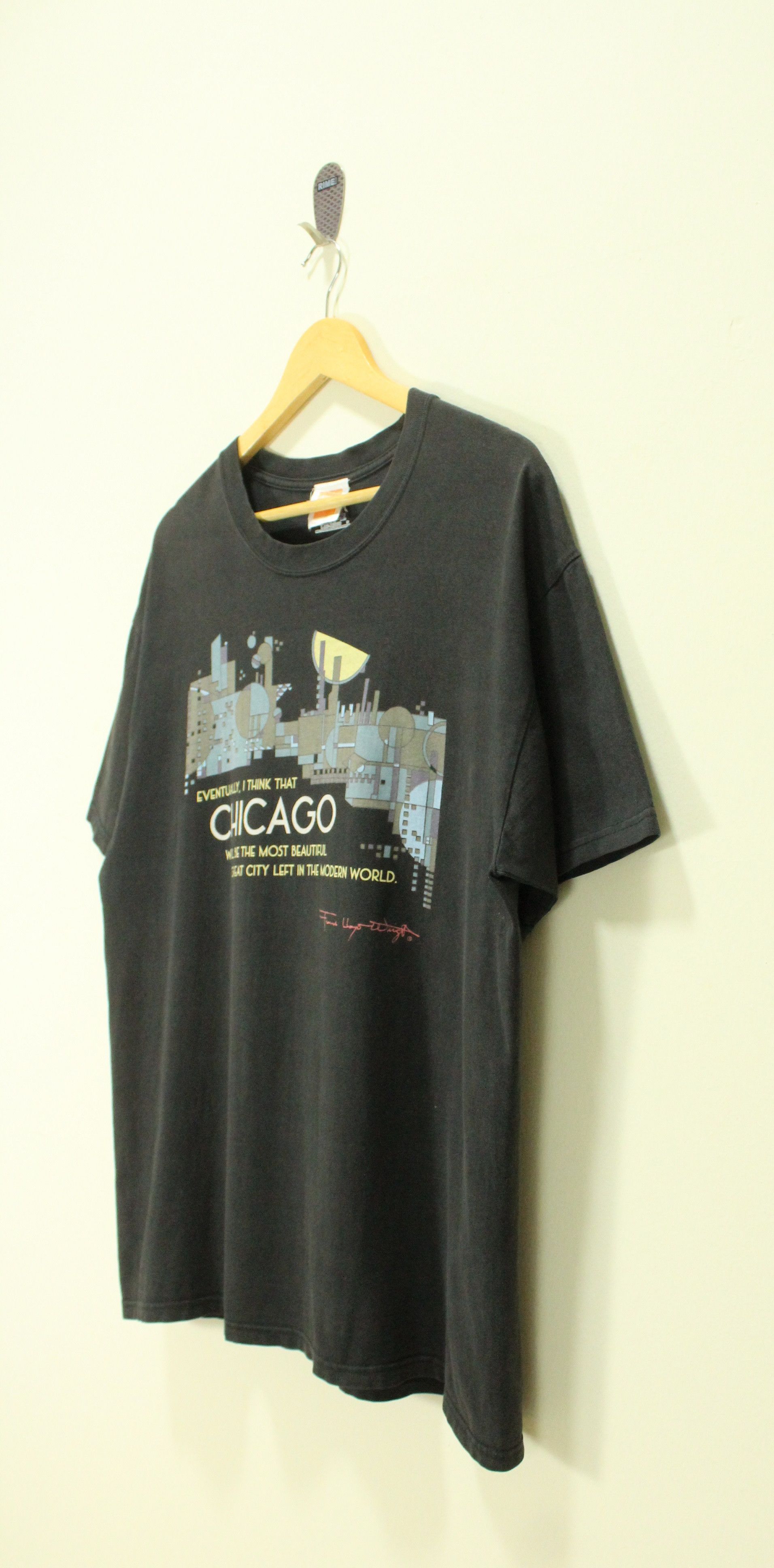 Vintage Frank Lloyd Wright T Shirt Chicago Geometrical Design Size US L / EU 52-54 / 3 - 3 Thumbnail