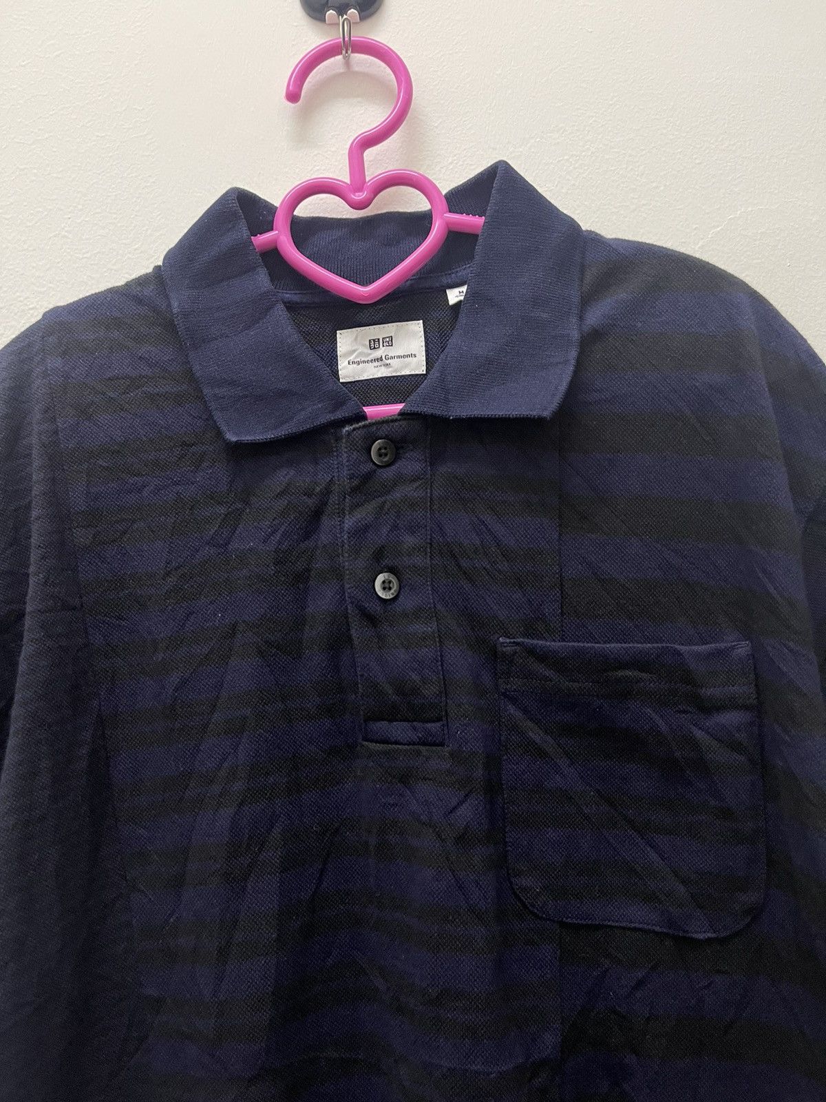 Engineered Garments ENGINEERED GARMENTS x Uniqlo Patchwork Striped Pocket Polo Size US M / EU 48-50 / 2 - 4 Thumbnail