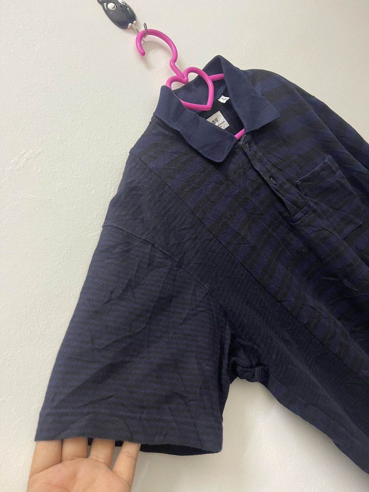 Engineered Garments ENGINEERED GARMENTS x Uniqlo Patchwork Striped Pocket Polo Size US M / EU 48-50 / 2 - 2 Thumbnail