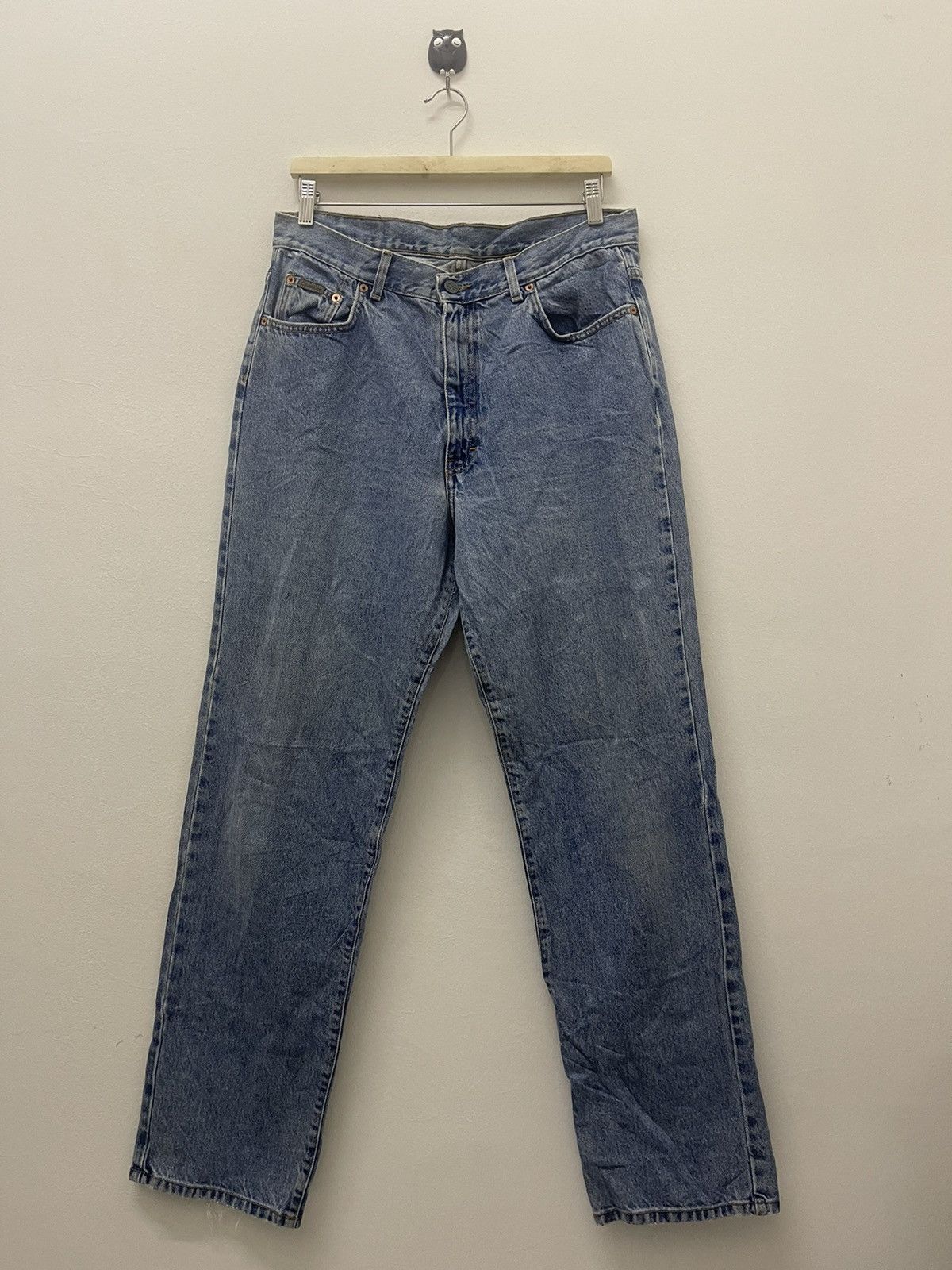 image of Vintage Calvin Klein Jeans Double Stone Wash Denim in Blue, Men's (Size 32)