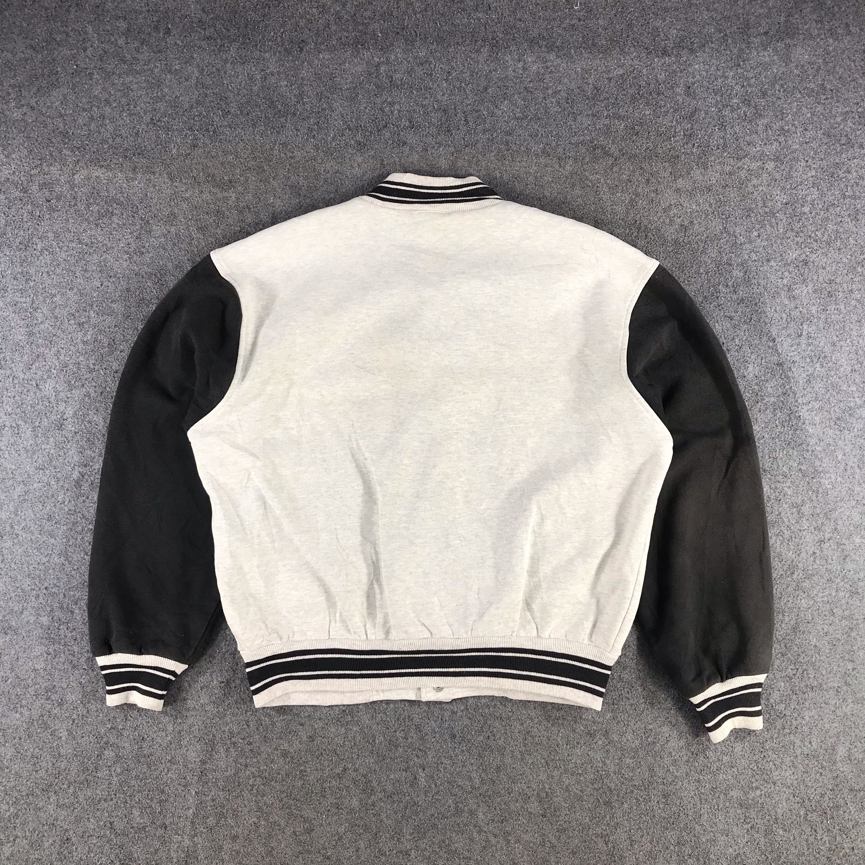 Japanese Brand Vintage Plain Fruit Of Loom Varsity Jacket JC56 Size US L / EU 52-54 / 3 - 3 Thumbnail