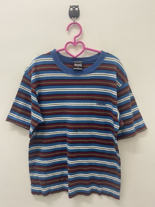 Vintage Rare 90s Vintage LONSDALE Striped Single Stitch Tee | Grailed