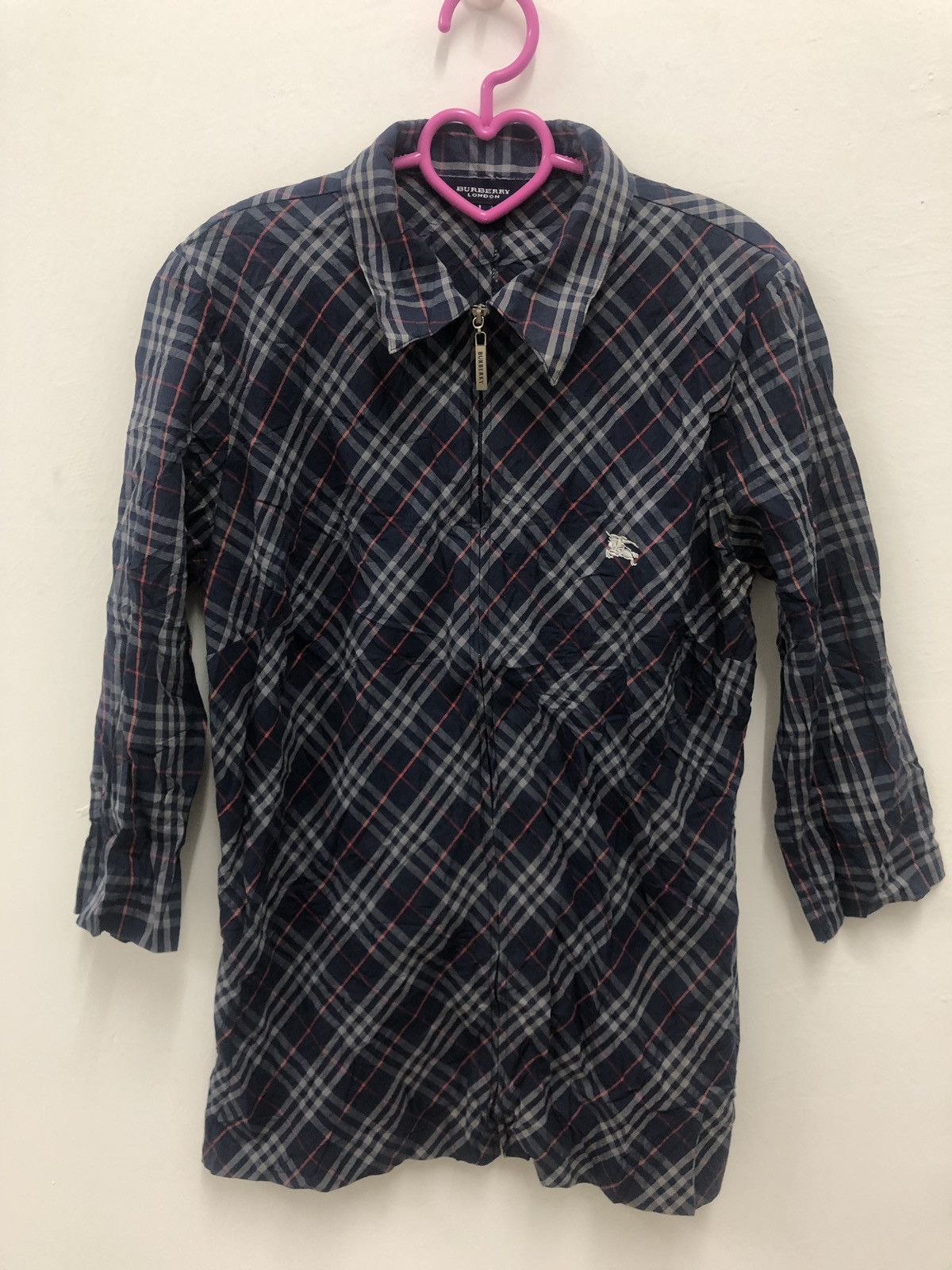image of Vintage Burberry London Nova Check Jacket in Blue, Men's (Size Large)