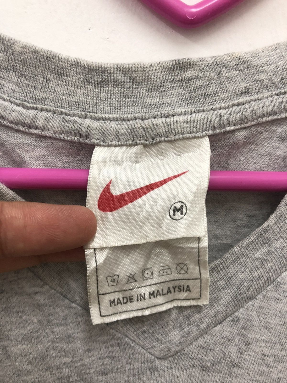 Nike Rare 90s Vintage NIKE Spell Out Big Logo Shirt Size US M / EU 48-50 / 2 - 5 Thumbnail