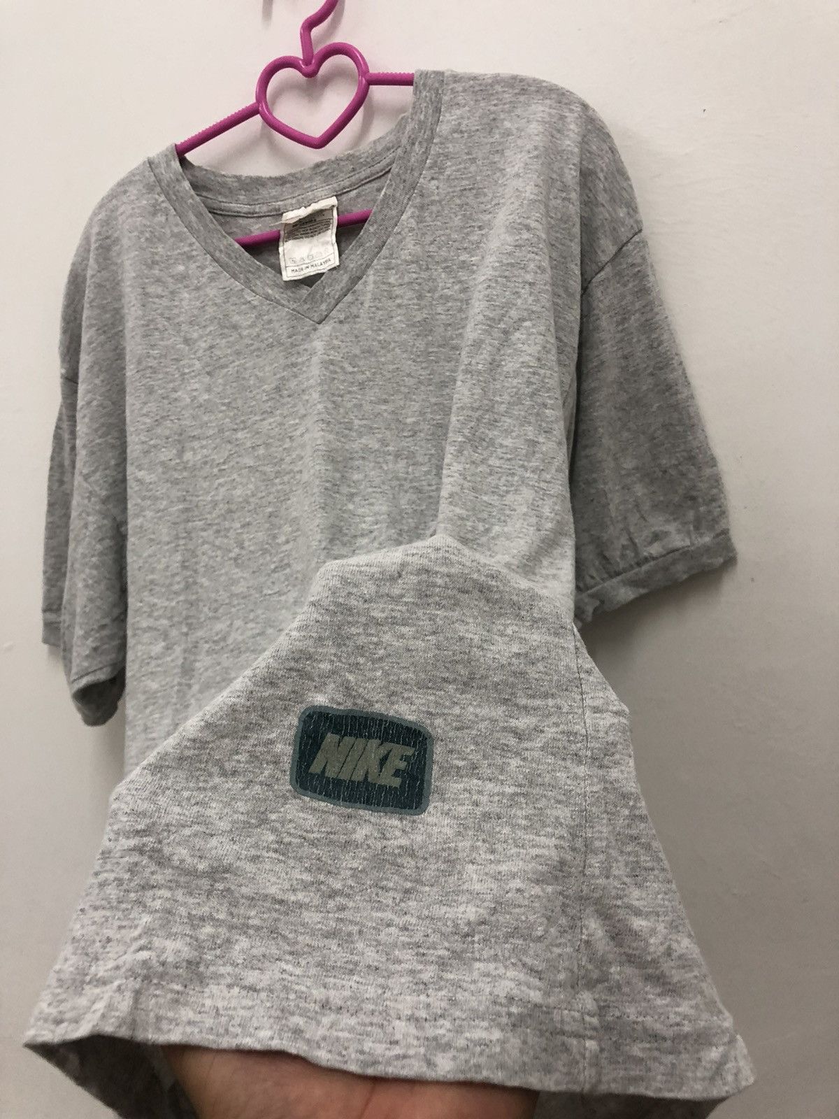 Nike Rare 90s Vintage NIKE Spell Out Big Logo Shirt Size US M / EU 48-50 / 2 - 3 Thumbnail
