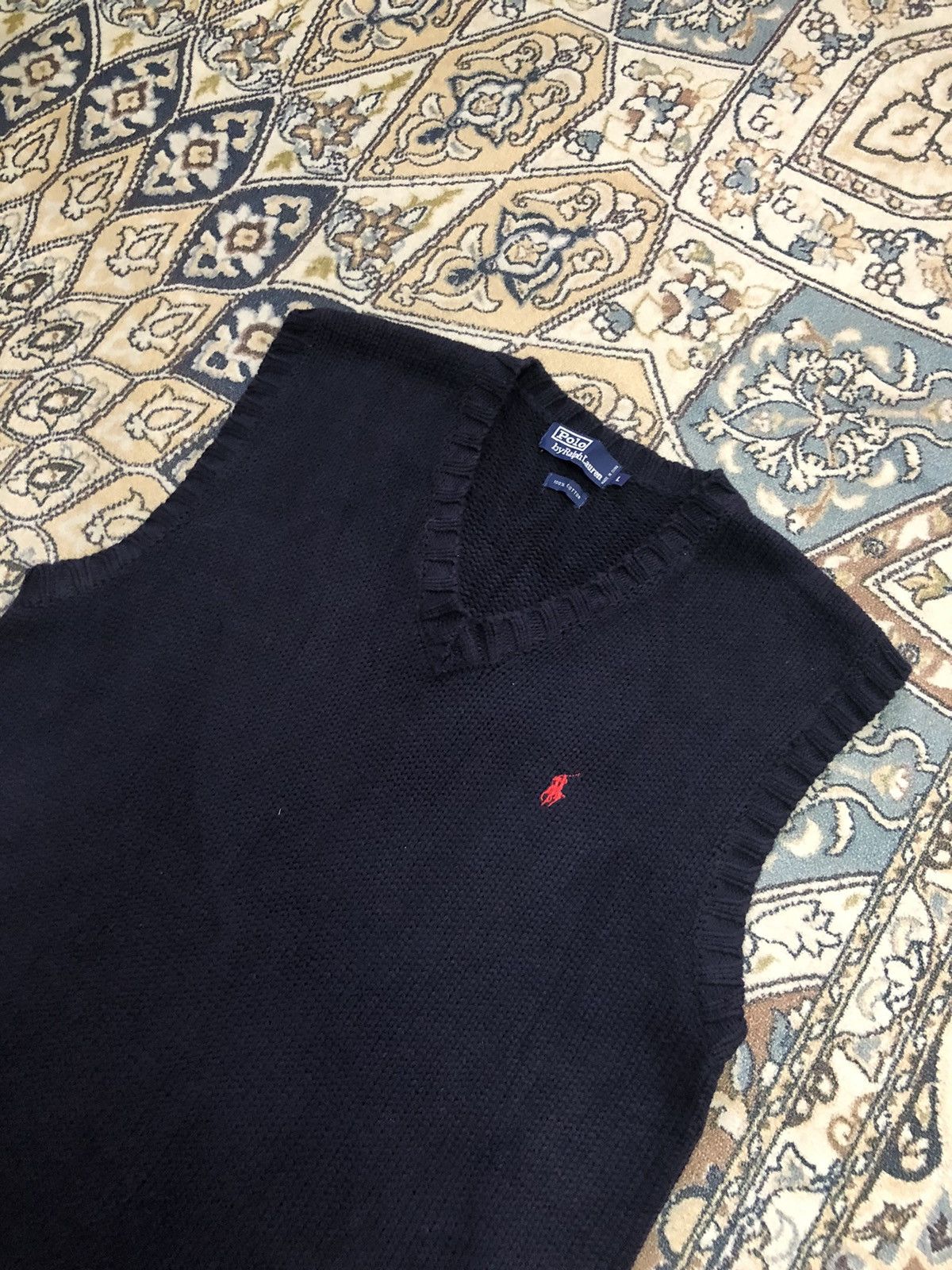 Polo Ralph Lauren Vintage Polo Ralph Lauren Small Pony Knit Vest Size US L / EU 52-54 / 3 - 3 Thumbnail
