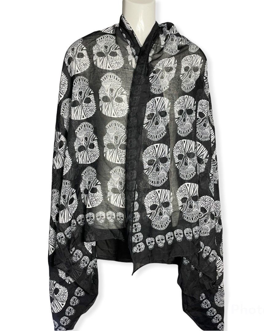 Other Skulls scarf Inspired by Alexander Mcqueen Size ONE SIZE - 1 Thumbnail