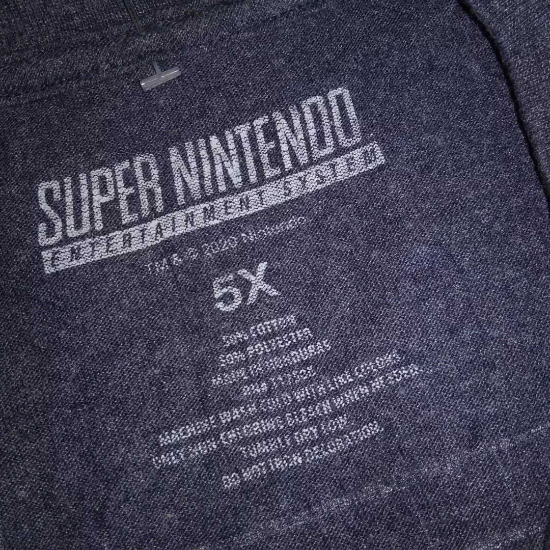 Nintendo 🎮 Retro Super Nintendo Console tshirt 5XL Size US XXL / EU 58 / 5 - 5 Thumbnail