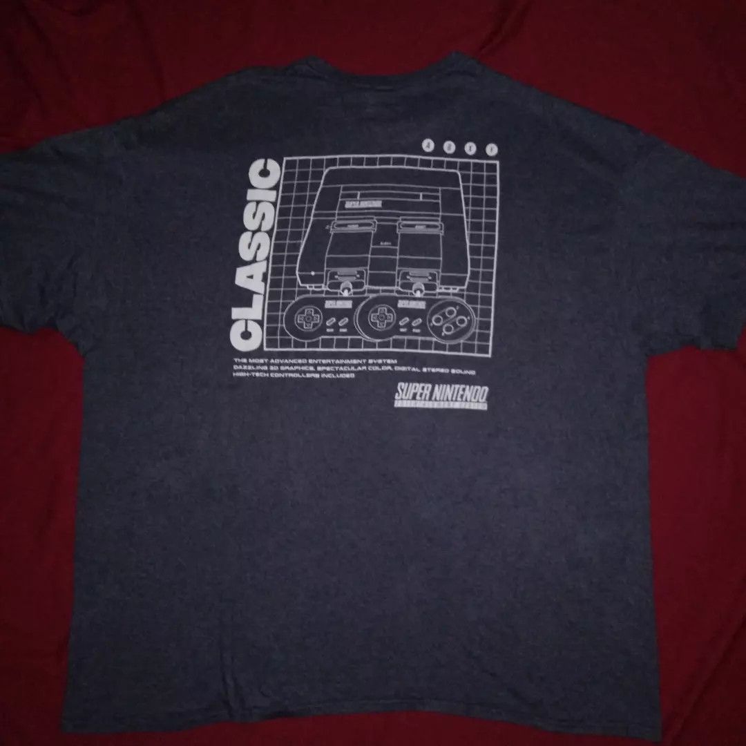 Nintendo 🎮 Retro Super Nintendo Console tshirt 5XL Size US XXL / EU 58 / 5 - 4 Thumbnail