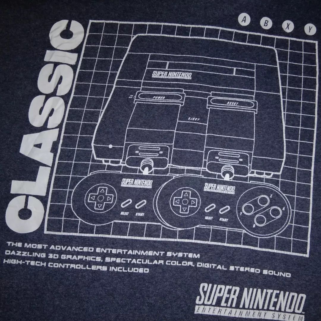 Nintendo 🎮 Retro Super Nintendo Console tshirt 5XL Size US XXL / EU 58 / 5 - 1 Thumbnail