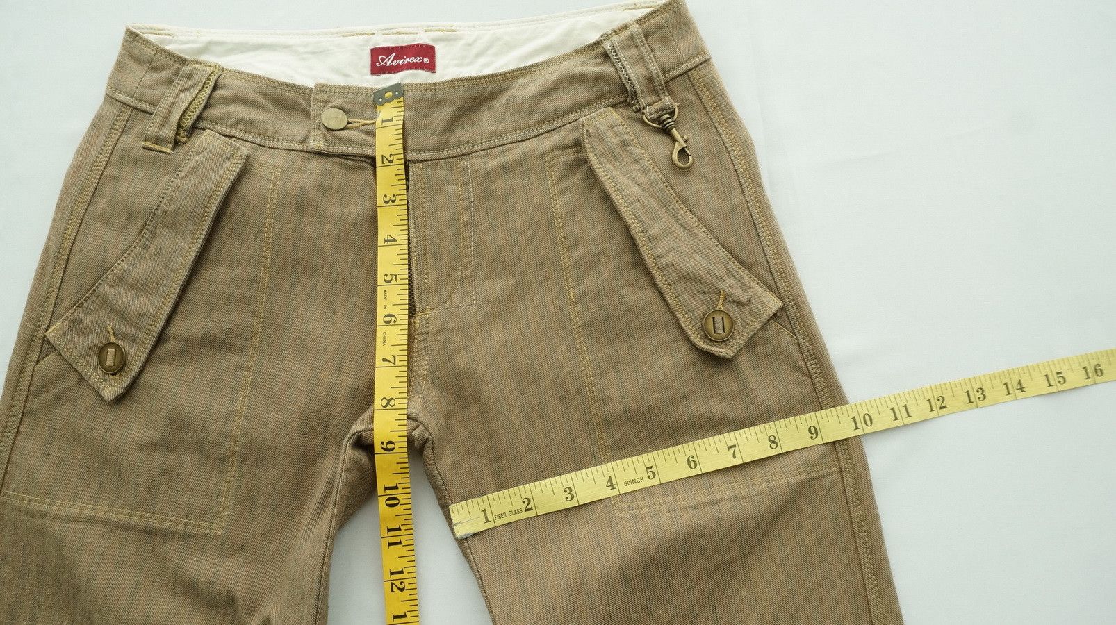 Avirex Rare AVIREX Expandable Leg Women's Low rise Flared Pants Size 29" - 17 Thumbnail
