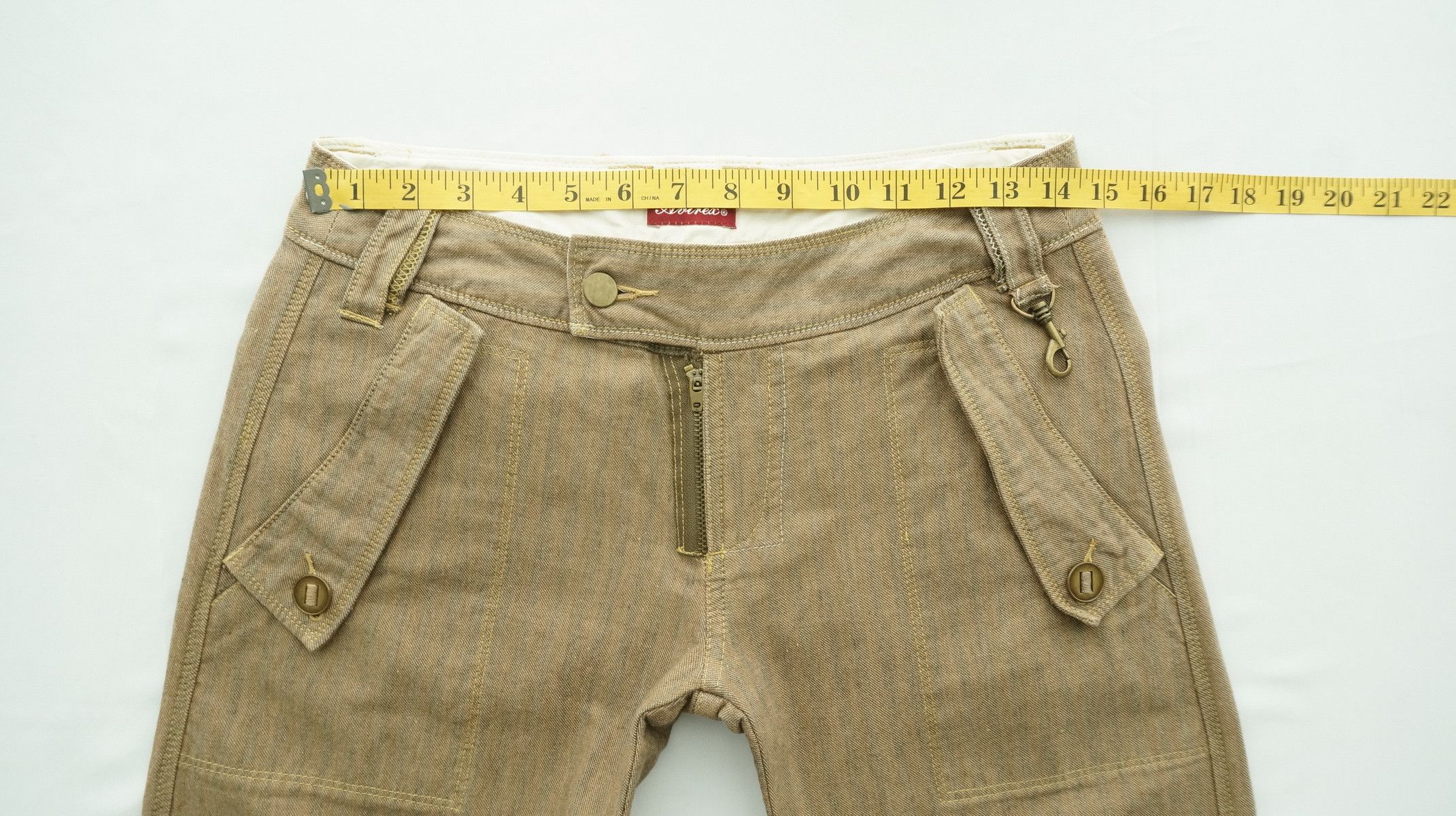 Avirex Rare AVIREX Expandable Leg Women's Low rise Flared Pants Size 29" - 15 Thumbnail