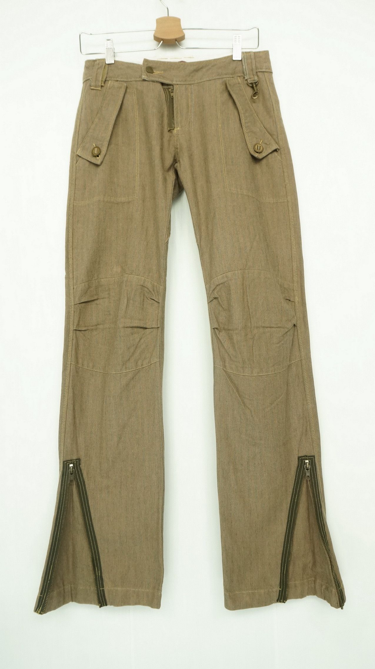 Avirex Rare AVIREX Expandable Leg Women's Low rise Flared Pants Size 29" - 1 Thumbnail