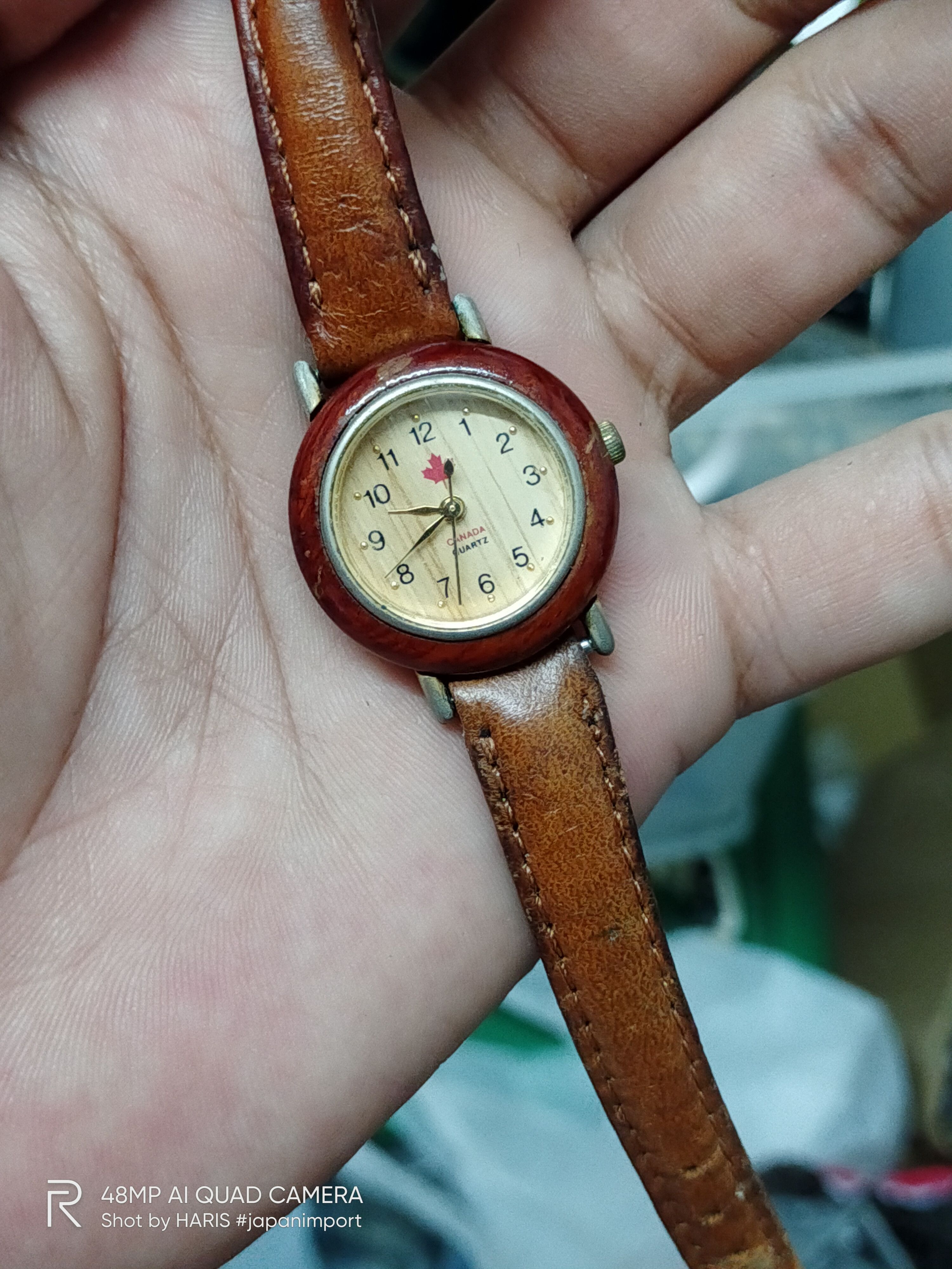 Other RETRO WOOD WATCH CANADA QUARTZ ❌ WOOD STYLE Size ONE SIZE - 3 Thumbnail
