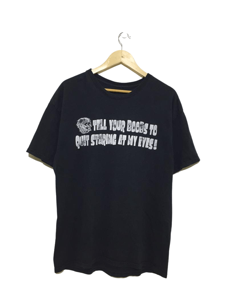 Vintage Vintage Tell Your Boobs To Quit Staring At My Eyes Shirt Size US M / EU 48-50 / 2 - 1 Thumbnail