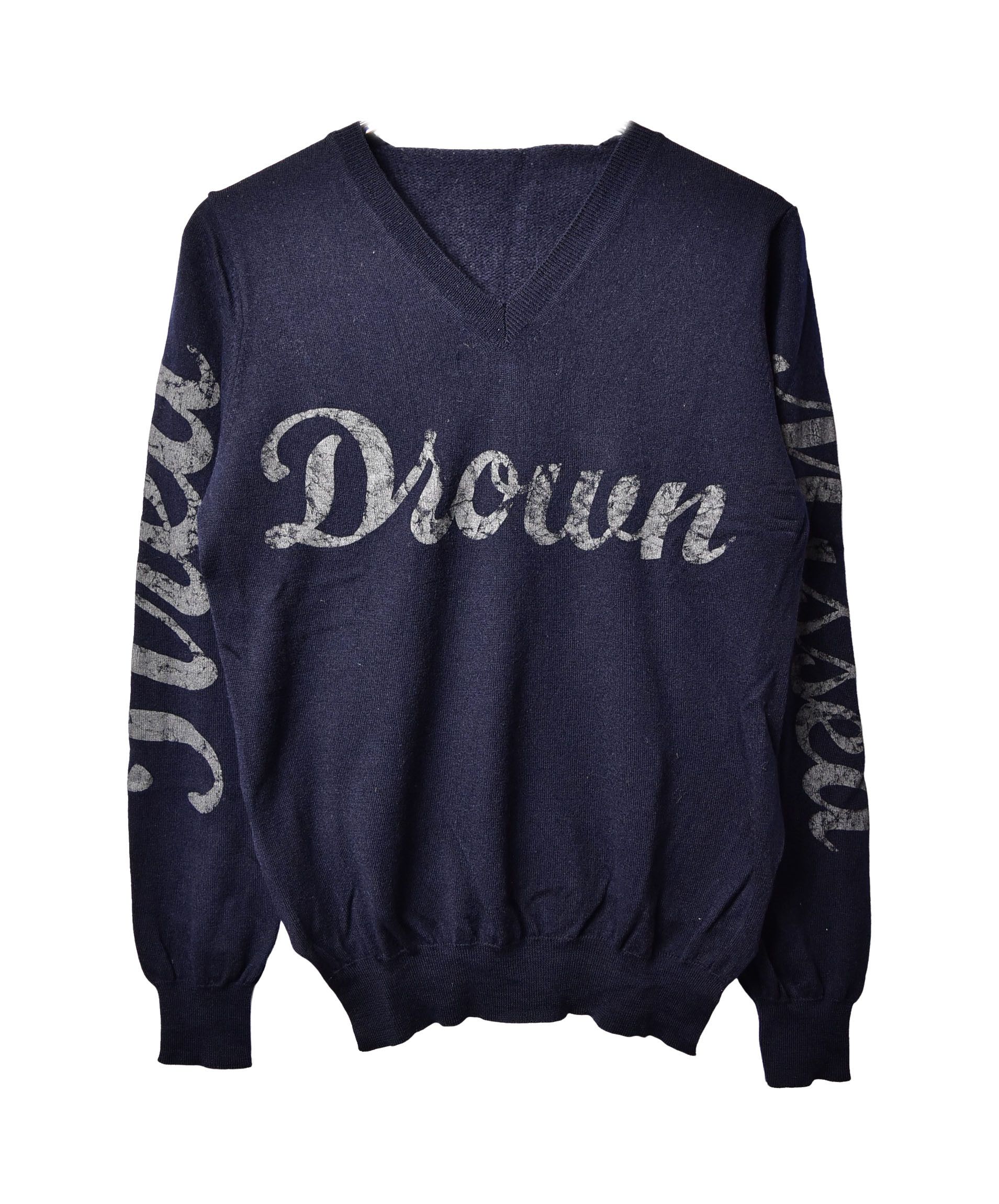 image of Comme Des Garcons 'drown' Sweater in Navy, Men's (Size Small)