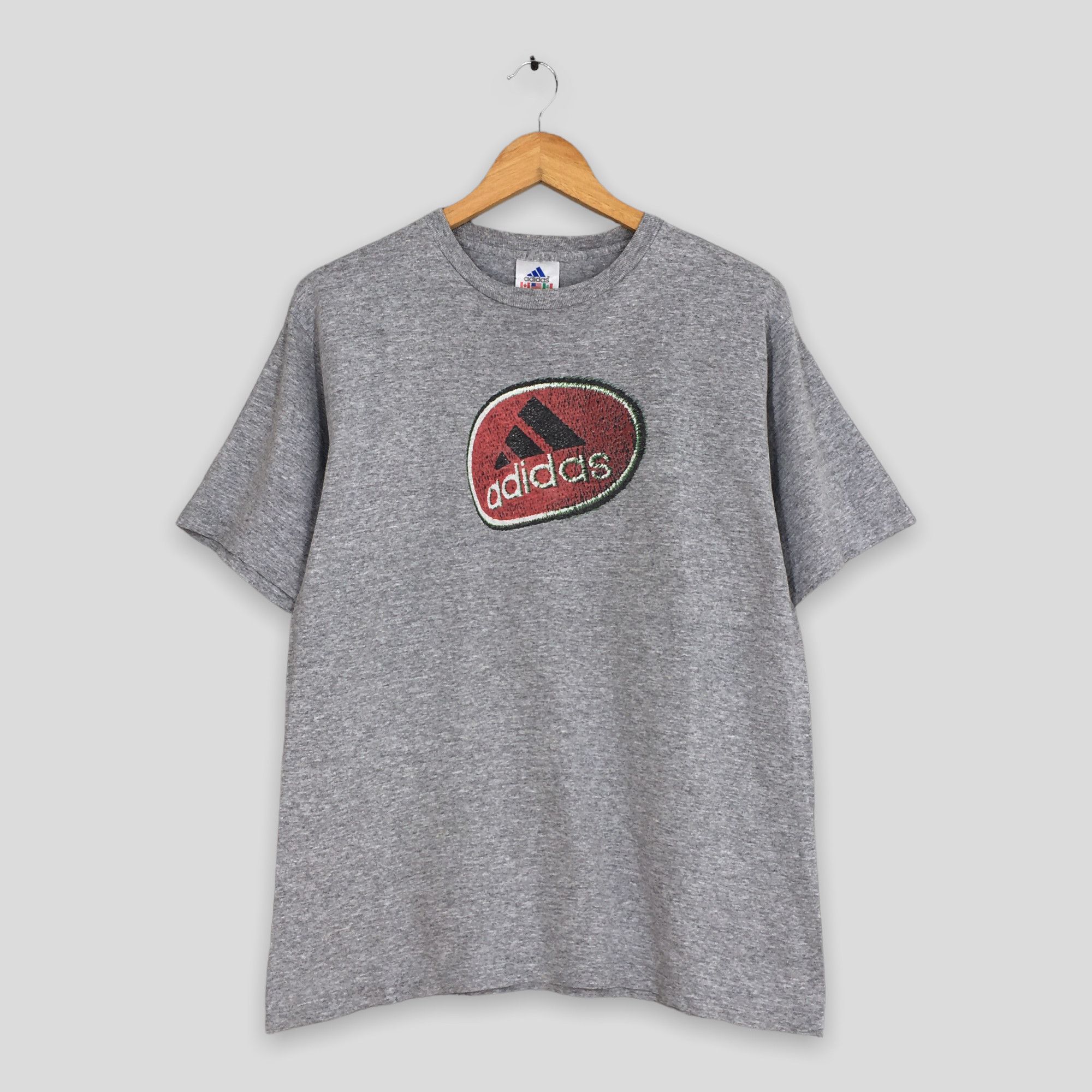 Adidas Vintage 90's Adidas Equipment Gray T shirt XLarge Size US XL / EU 56 / 4 - 1 Thumbnail
