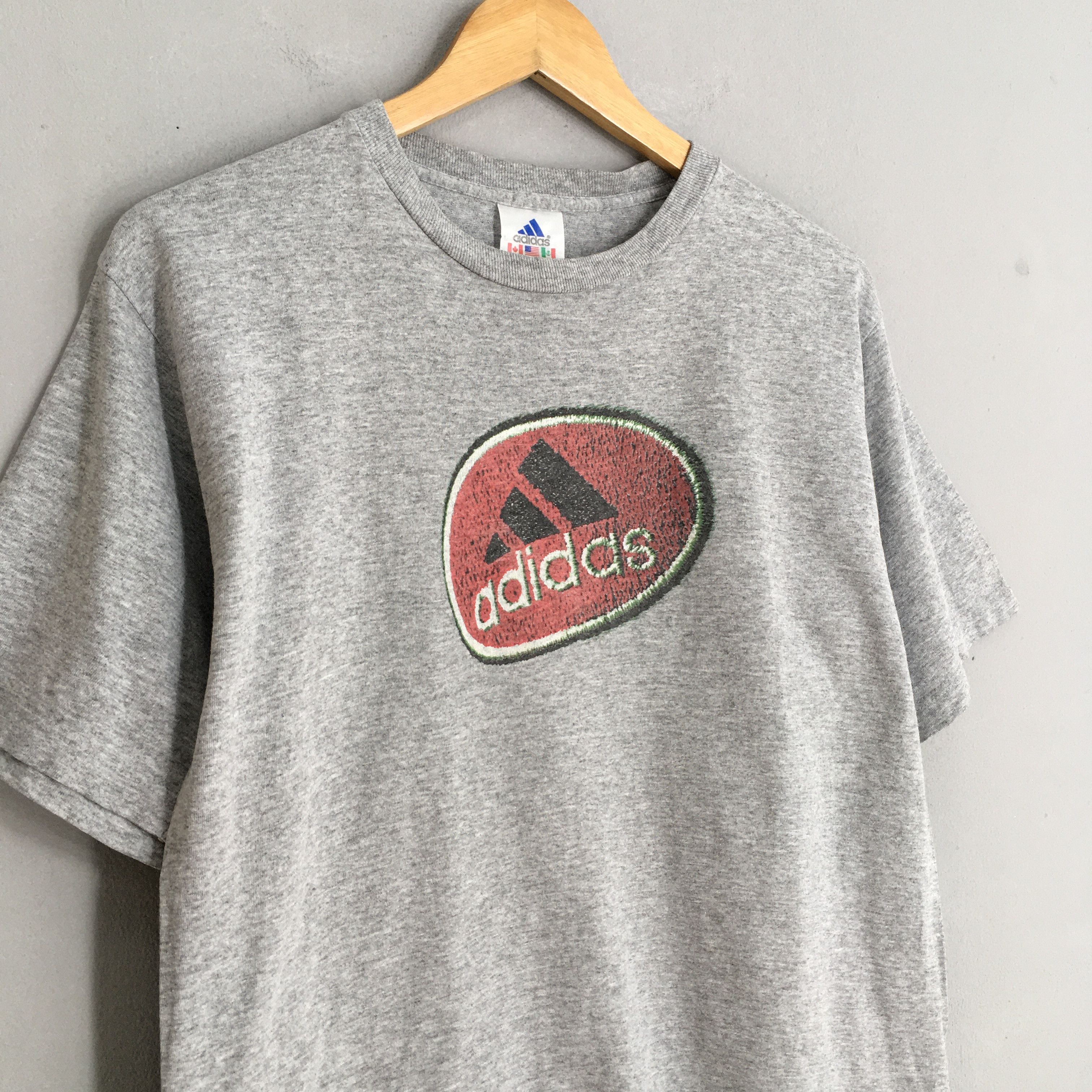 Adidas Vintage 90's Adidas Equipment Gray T shirt XLarge Size US XL / EU 56 / 4 - 3 Thumbnail