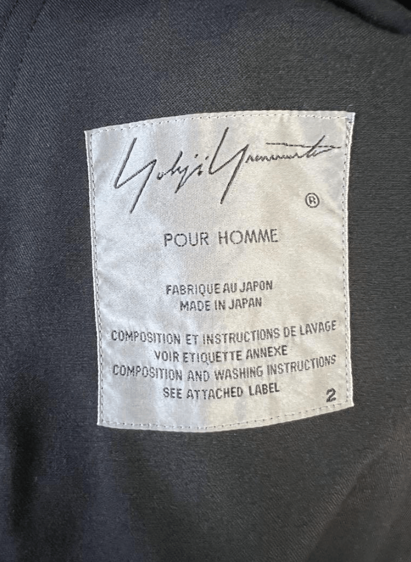 Yohji Yamamoto Yohji Yamamoto Pour Homme - WOOL SMOOTH CLOAK | Grailed