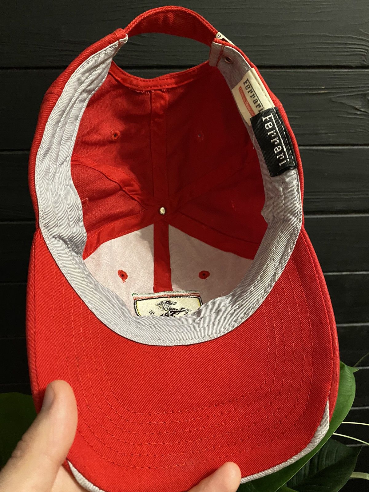 Vintage Vintage Rare Cap Ferrari Centr Logo. Size ONE SIZE - 4 Thumbnail