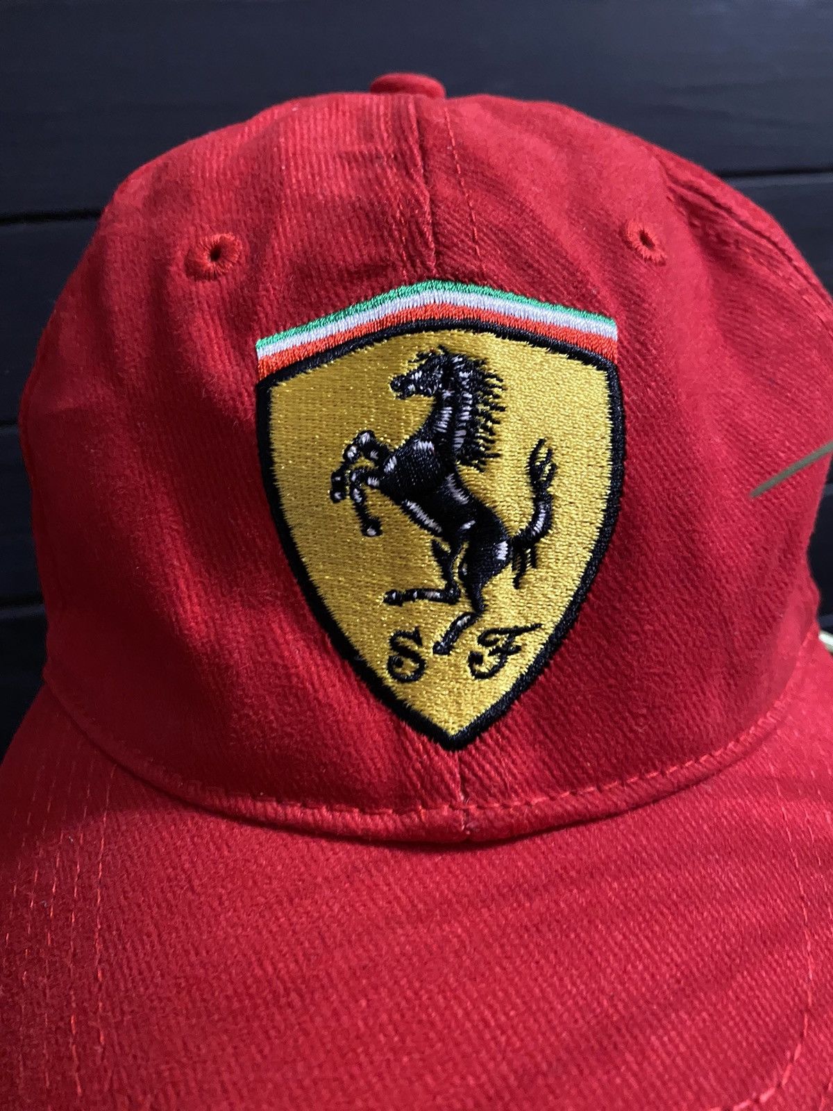 Vintage Vintage Rare Cap Ferrari Centr Logo. Size ONE SIZE - 2 Thumbnail