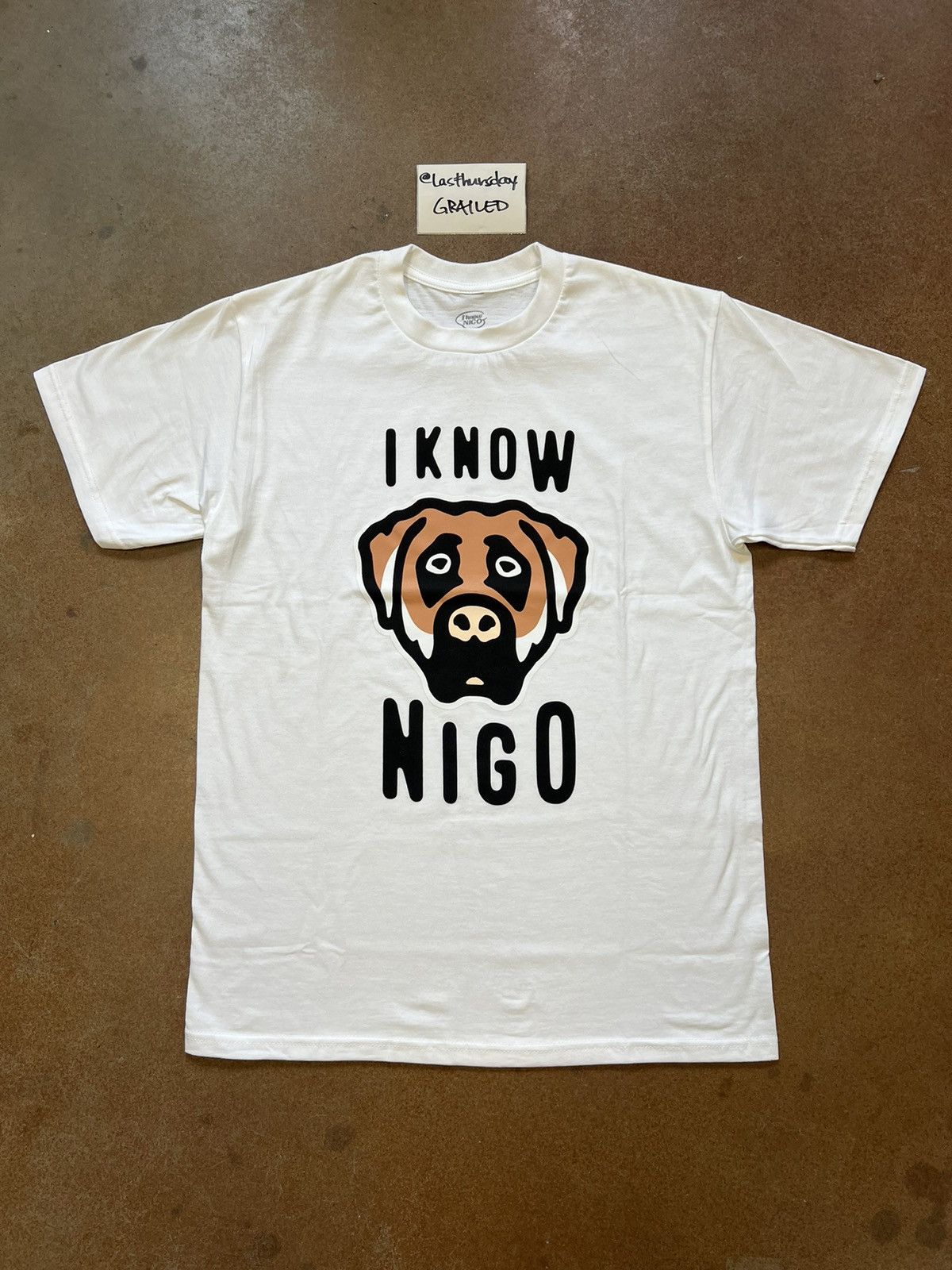 Human Made × Nigo Nigo x Human Made x Victor Victor “I Know Nigo” Tee White  XL | Grailed