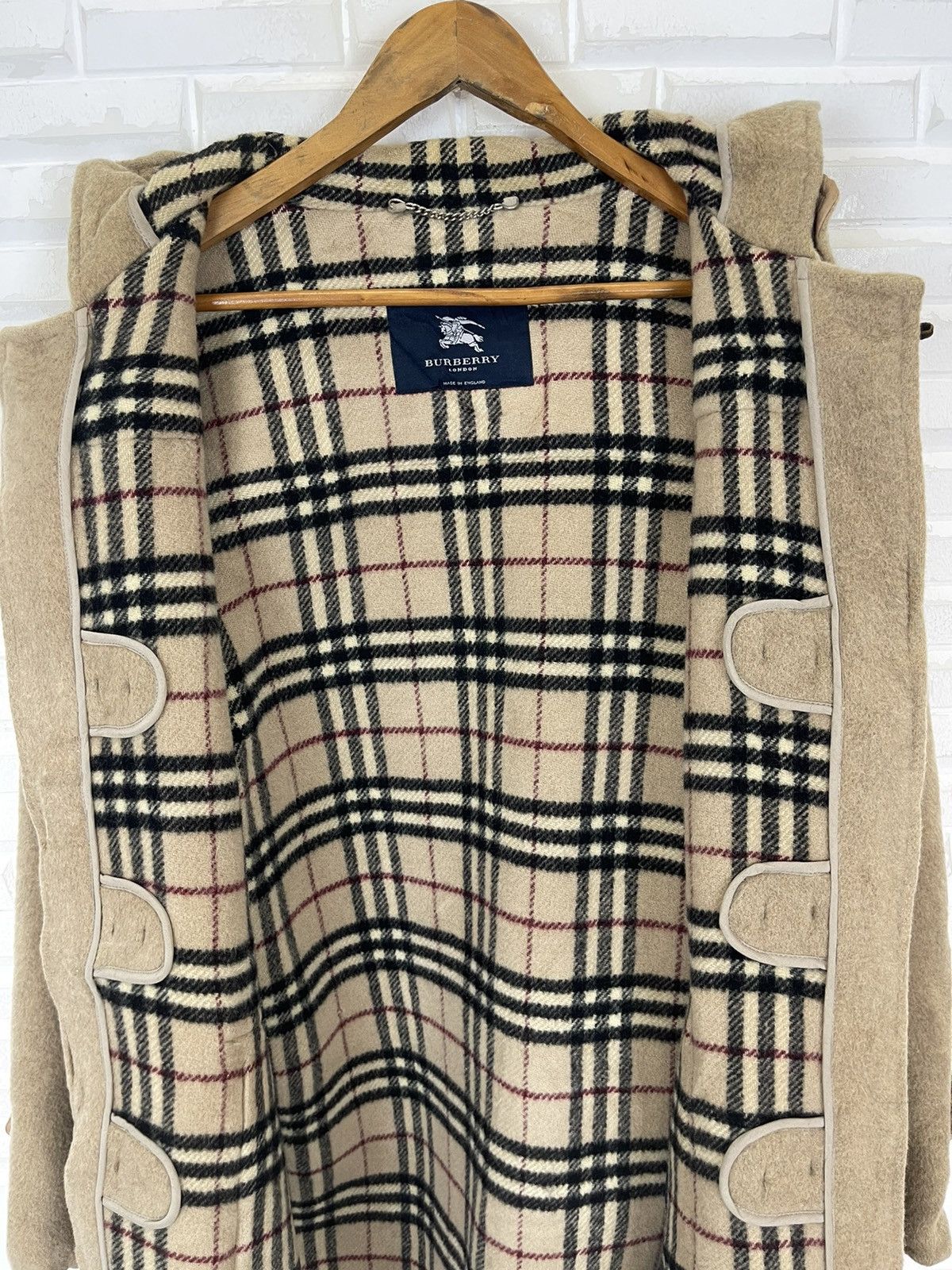 Burberry VINTAGE ICONIC BURBERRY LONDON CHECK DUFFLE COATING Size US M / EU 48-50 / 2 - 4 Thumbnail