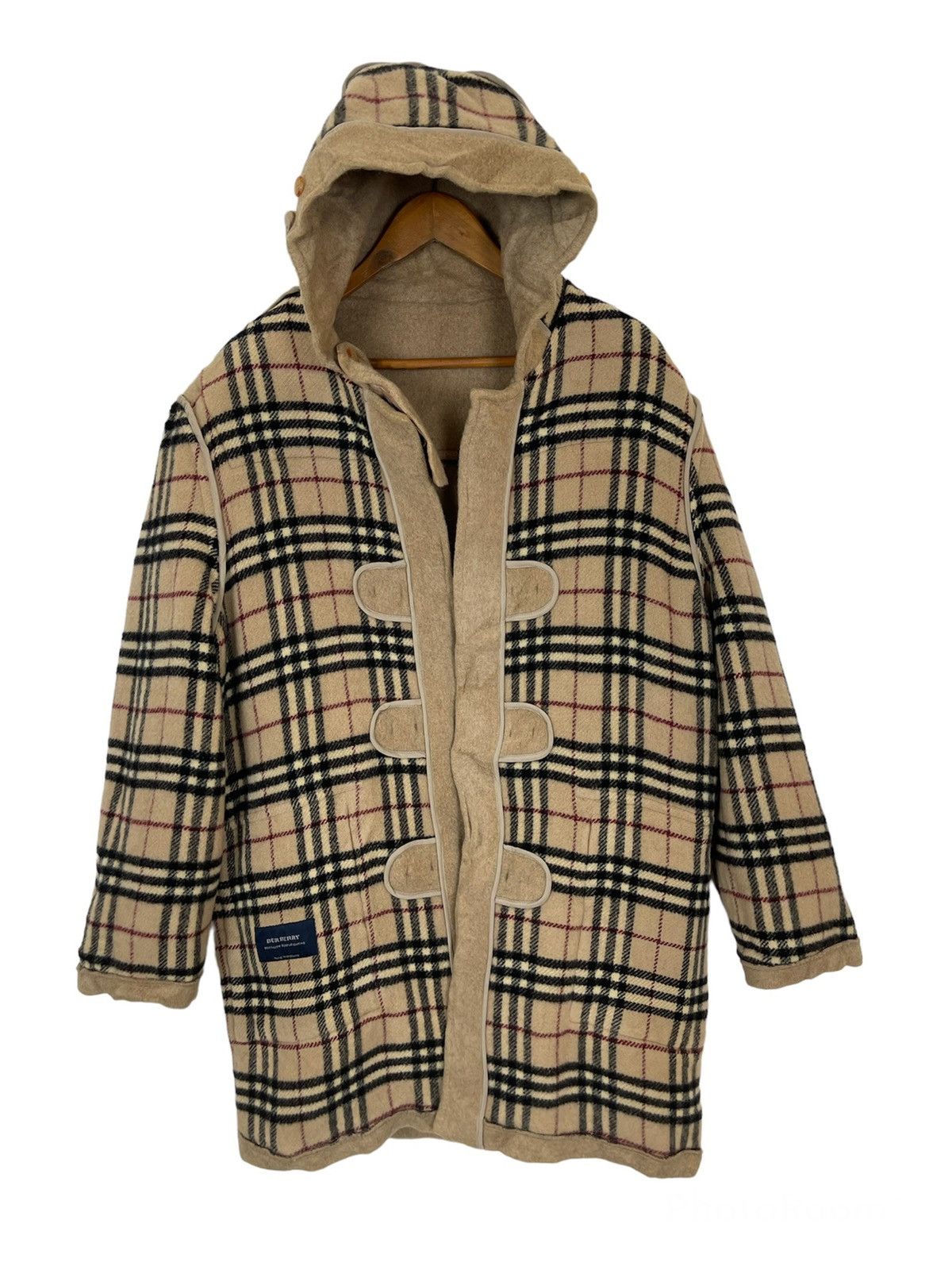 VINTAGE ICONIC BURBERRY LONDON CHECK DUFFLE COATING