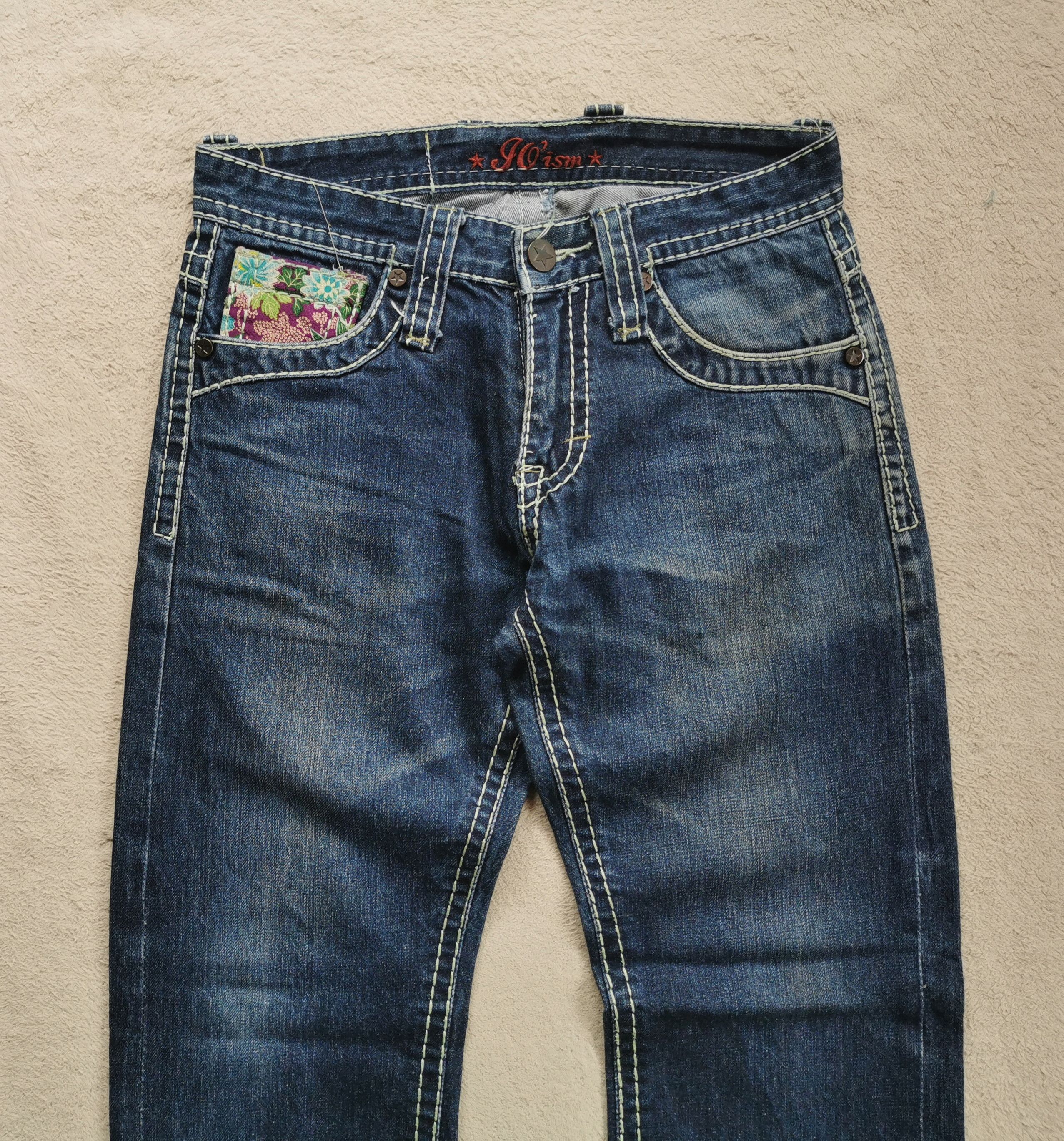Japanese Brand Joism Japan Selvedge Flower Motif Jeans Size US 32 / EU 48 - 3 Thumbnail