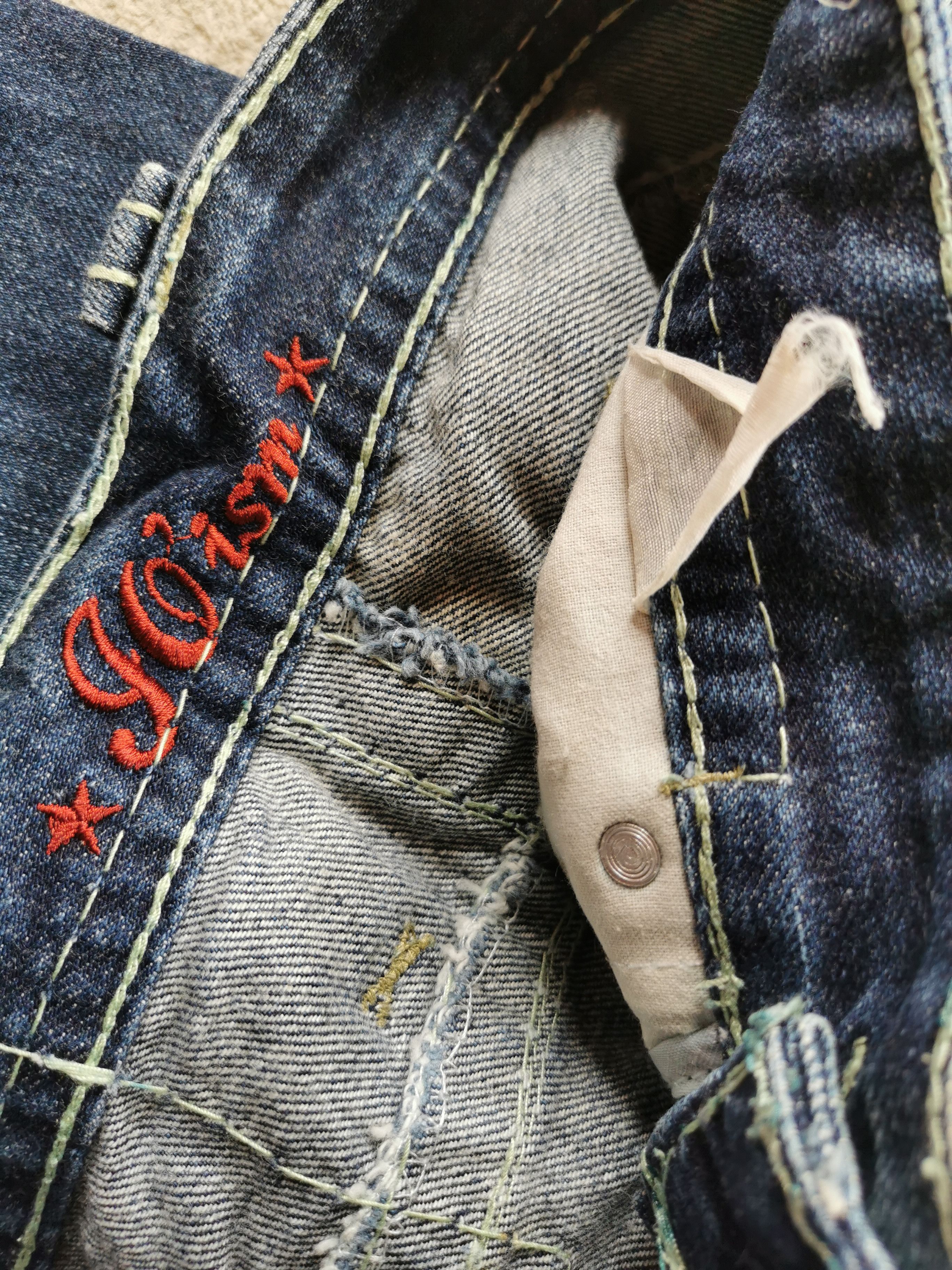 Japanese Brand Joism Japan Selvedge Flower Motif Jeans Size US 32 / EU 48 - 6 Thumbnail