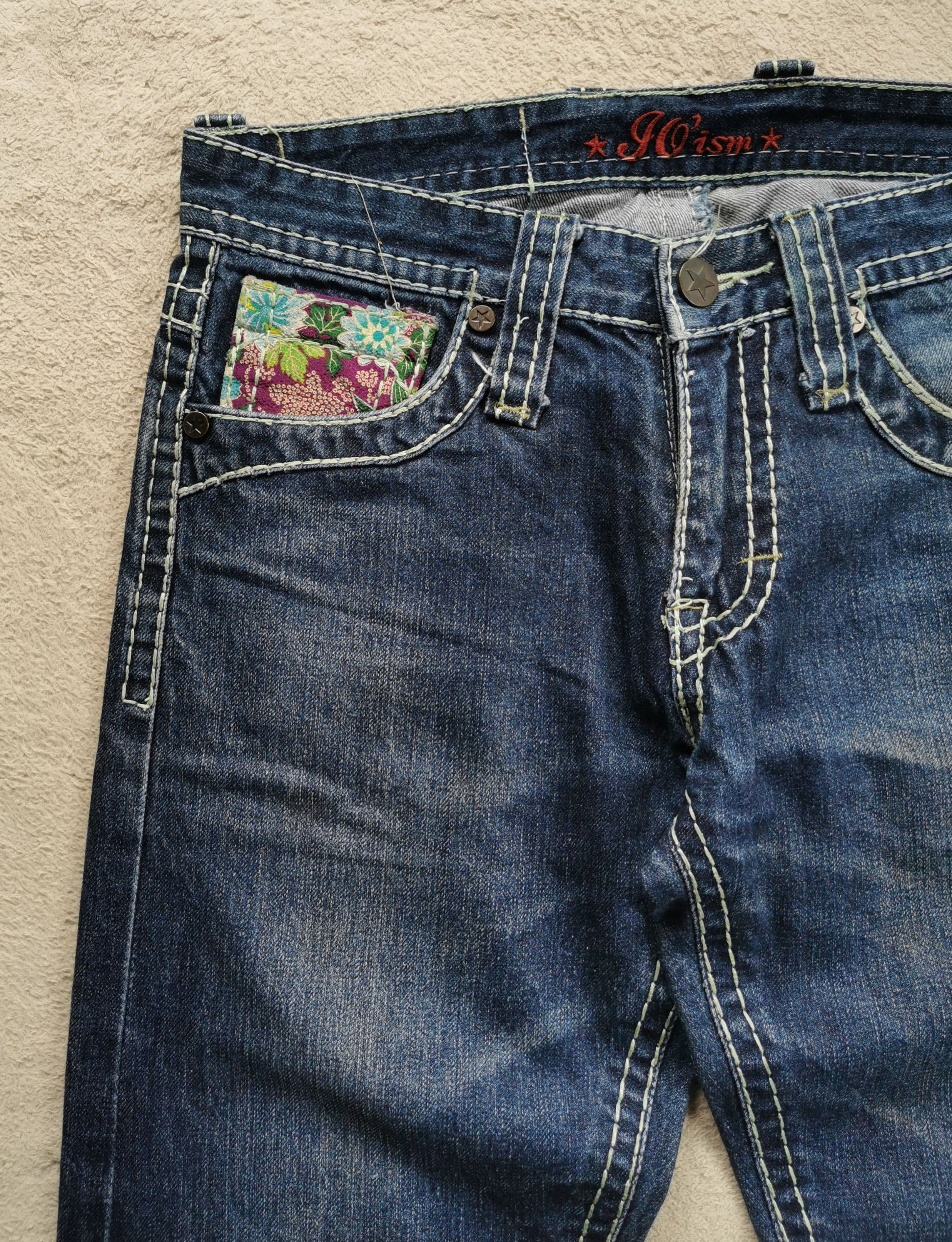 Japanese Brand Joism Japan Selvedge Flower Motif Jeans Size US 32 / EU 48 - 7 Thumbnail