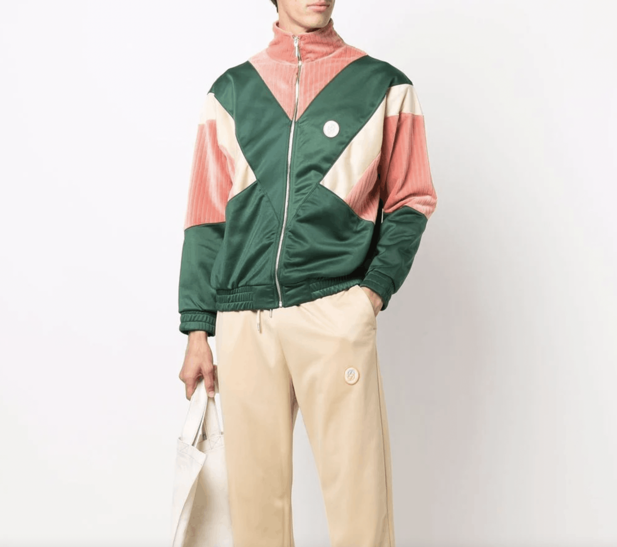 Drole De Monsieur Le Survet 1990 Panelled Bomber-like Trackjacket Size US XL / EU 56 / 4 - 15 Thumbnail