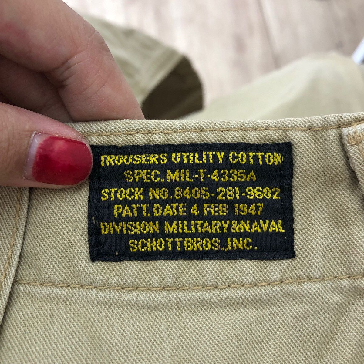 Schott Vintage SCHOTT BROS NYC Military Naval Division Utility Size US 32 / EU 48 - 5 Thumbnail